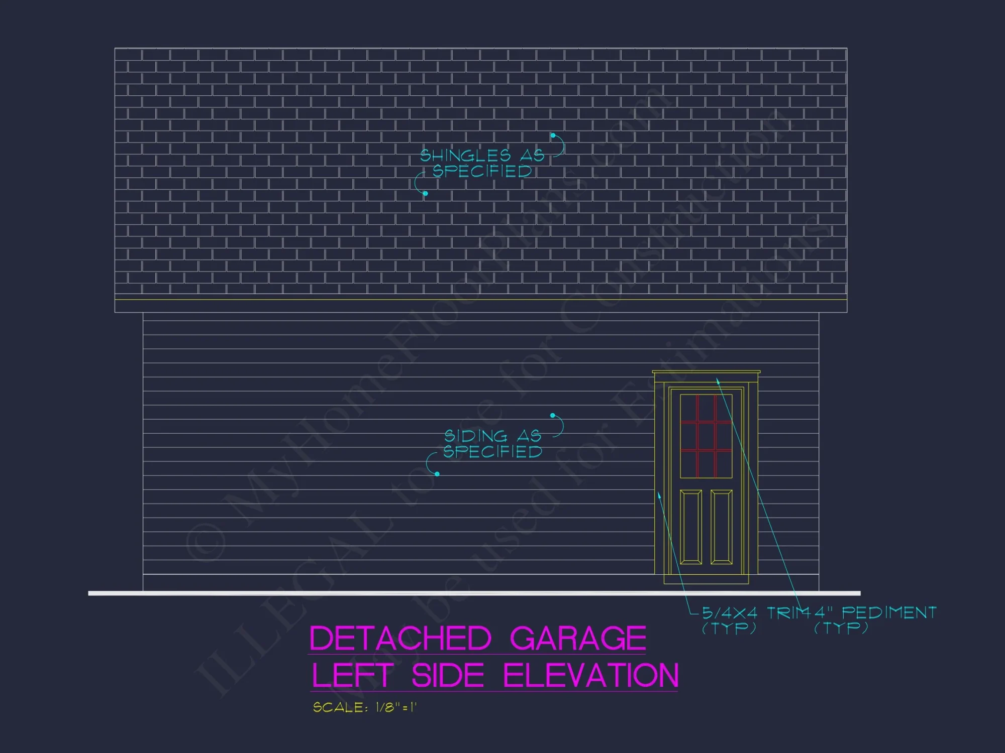Craftsman house Floor Plan: Architectural CAD Designs
