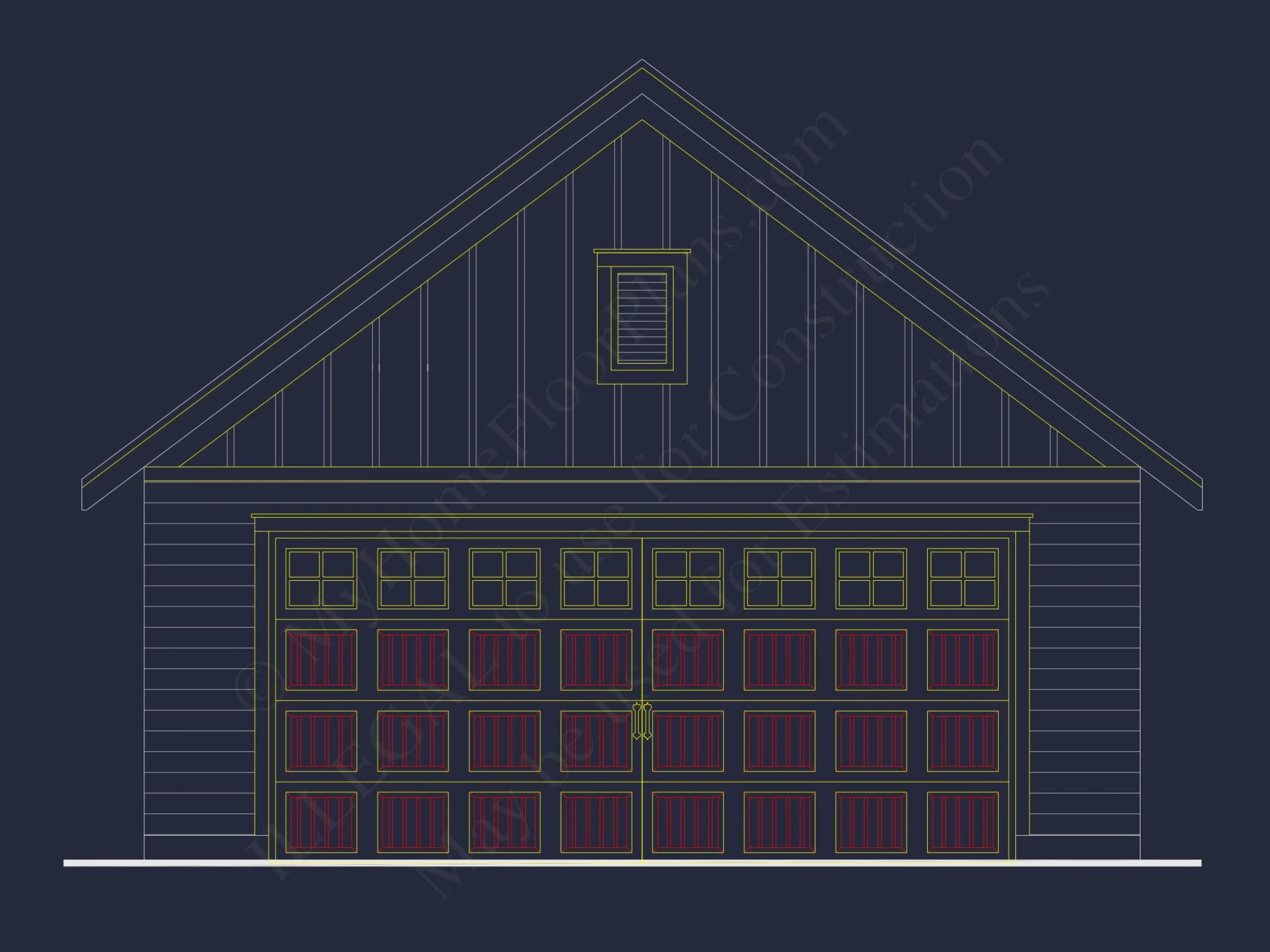 Craftsman house Floor Plan: Architectural CAD Designs
