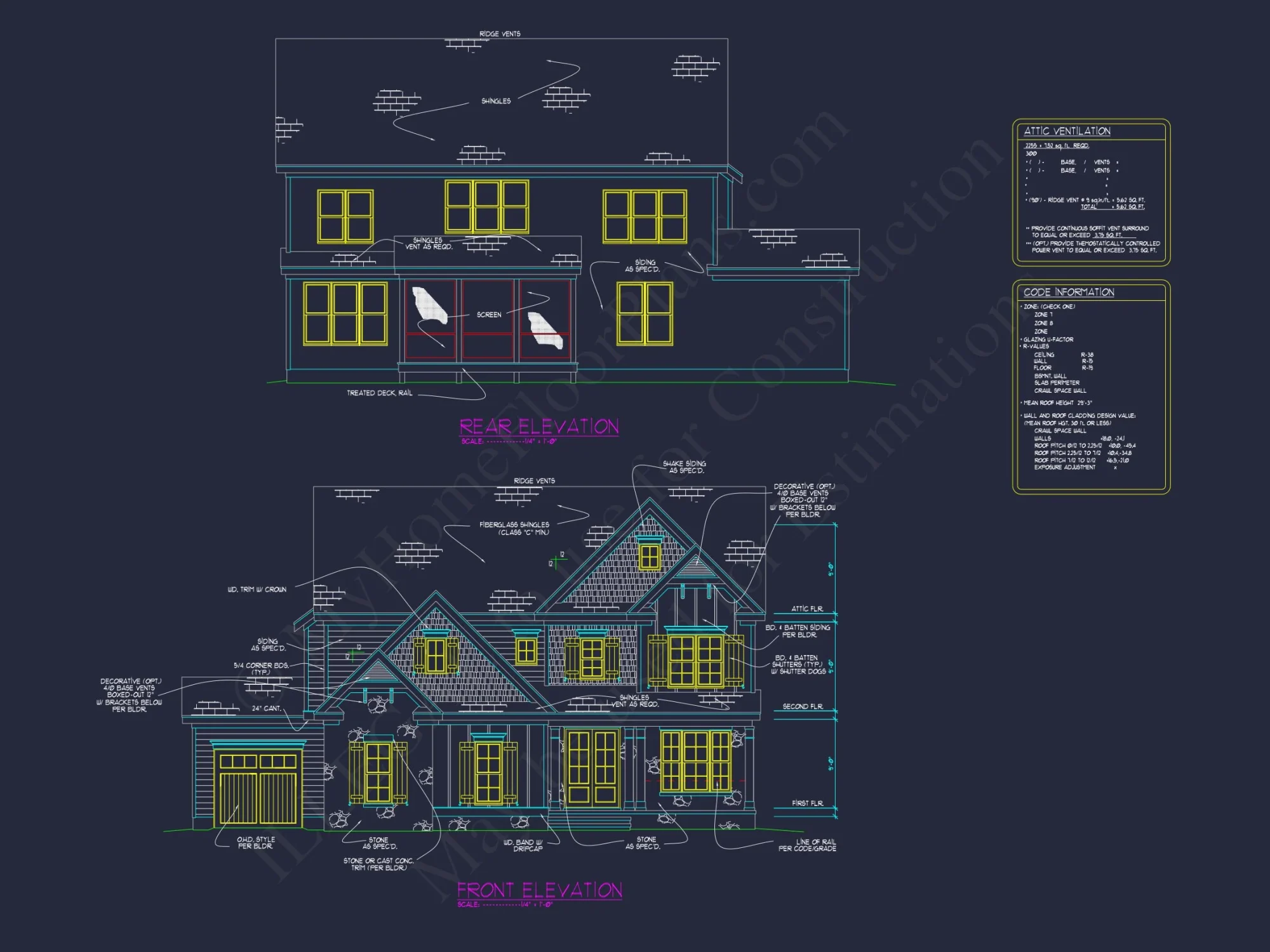 Craftsman house Design with CAD Floor Plans and Blueprints