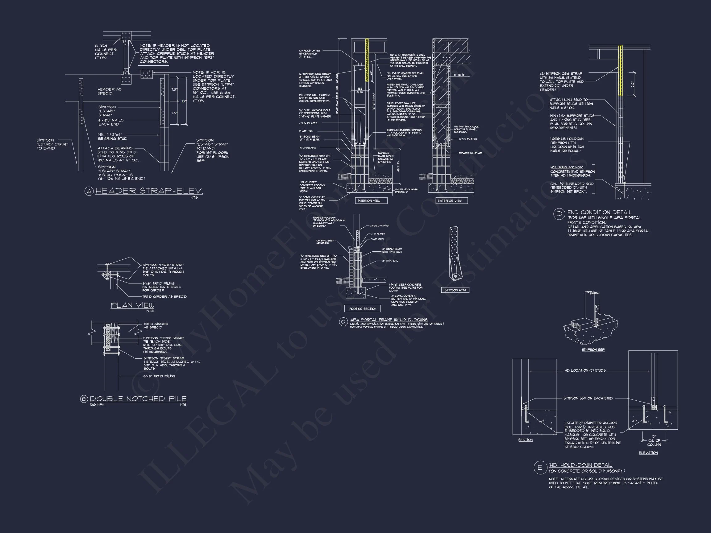 15-1876 HOUSE PLAN - Detailed House Plan With Floor Plans, Blueprints & CAD Designs 18 Detailed house Plan With Floor Plans, Blueprints & CAD Designs