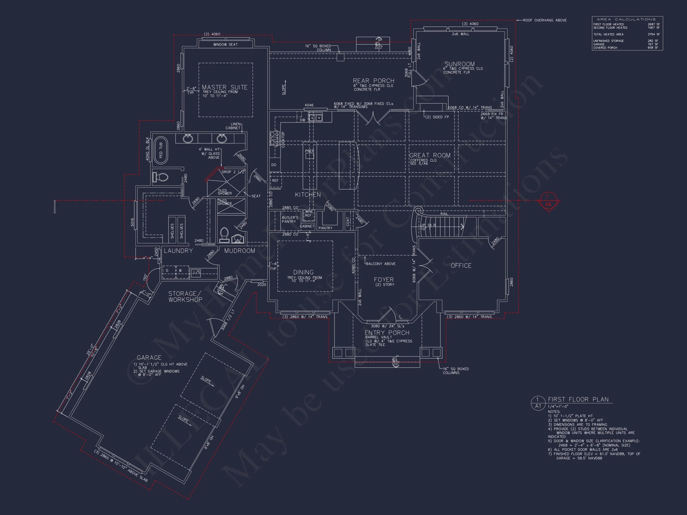 15-1876 HOUSE PLAN - Detailed House Plan With Floor Plans, Blueprints & CAD Designs 6 Detailed house Plan With Floor Plans, Blueprints & CAD Designs