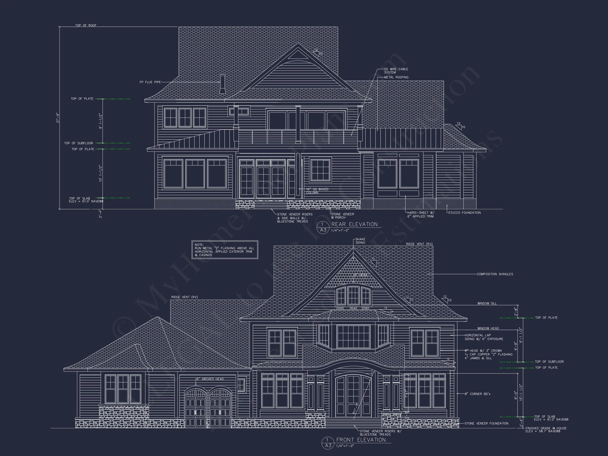 15-1876 HOUSE PLAN - Detailed House Plan With Floor Plans, Blueprints & CAD Designs 4 Detailed house Plan With Floor Plans, Blueprints & CAD Designs