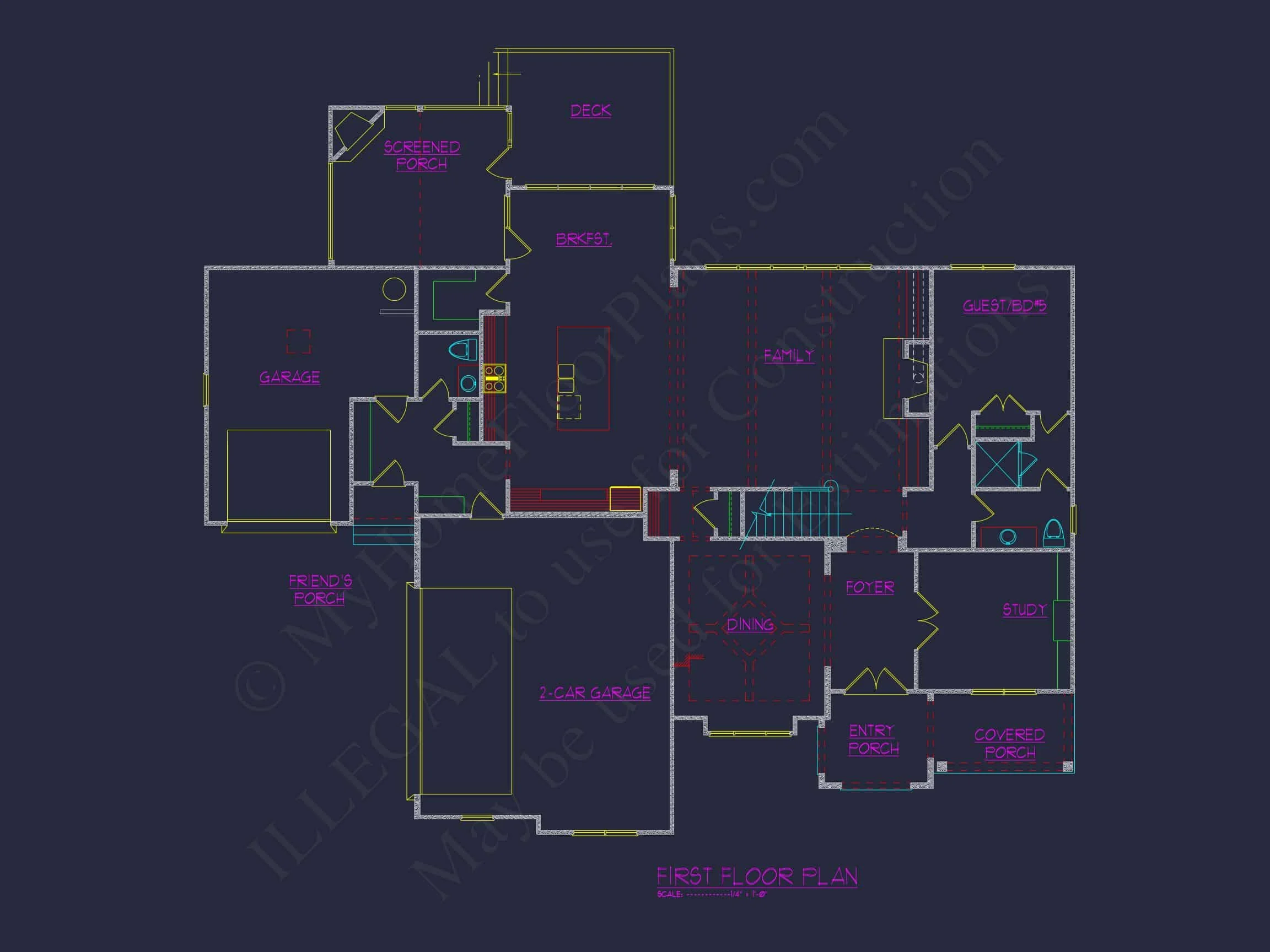 Elegant house Design with CAD Blueprint and Floor Plan Features