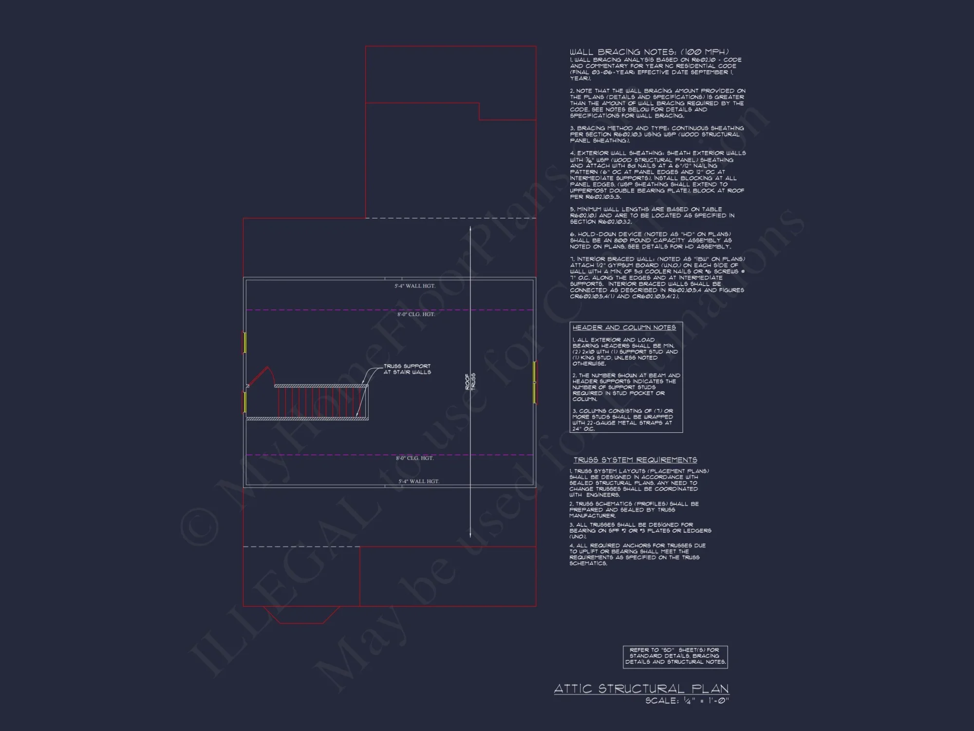 Colonial Farmhouse Floor Plan with CAD and Blueprint Designs