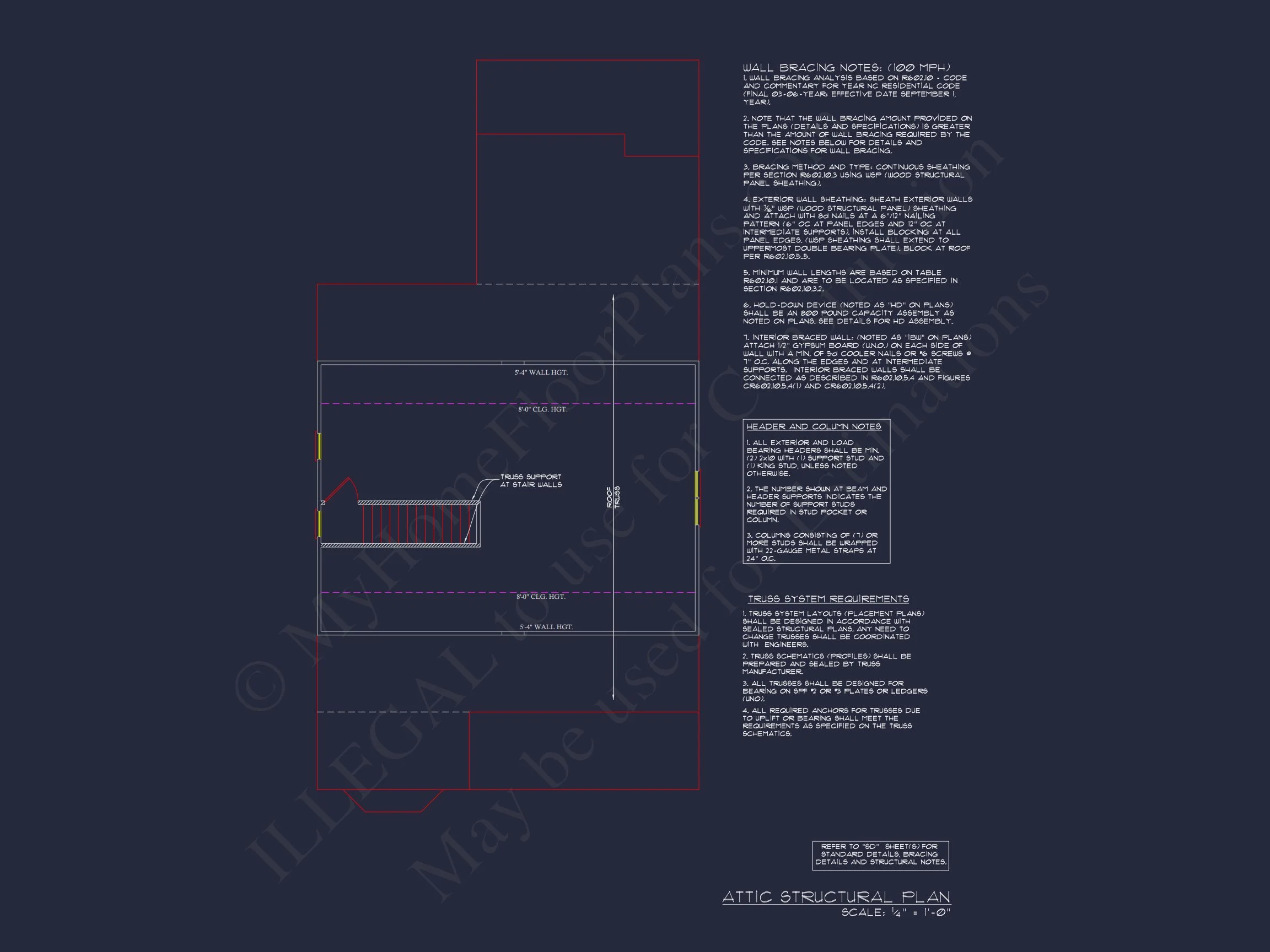 Colonial Farmhouse Floor Plan with CAD and Blueprint Designs
