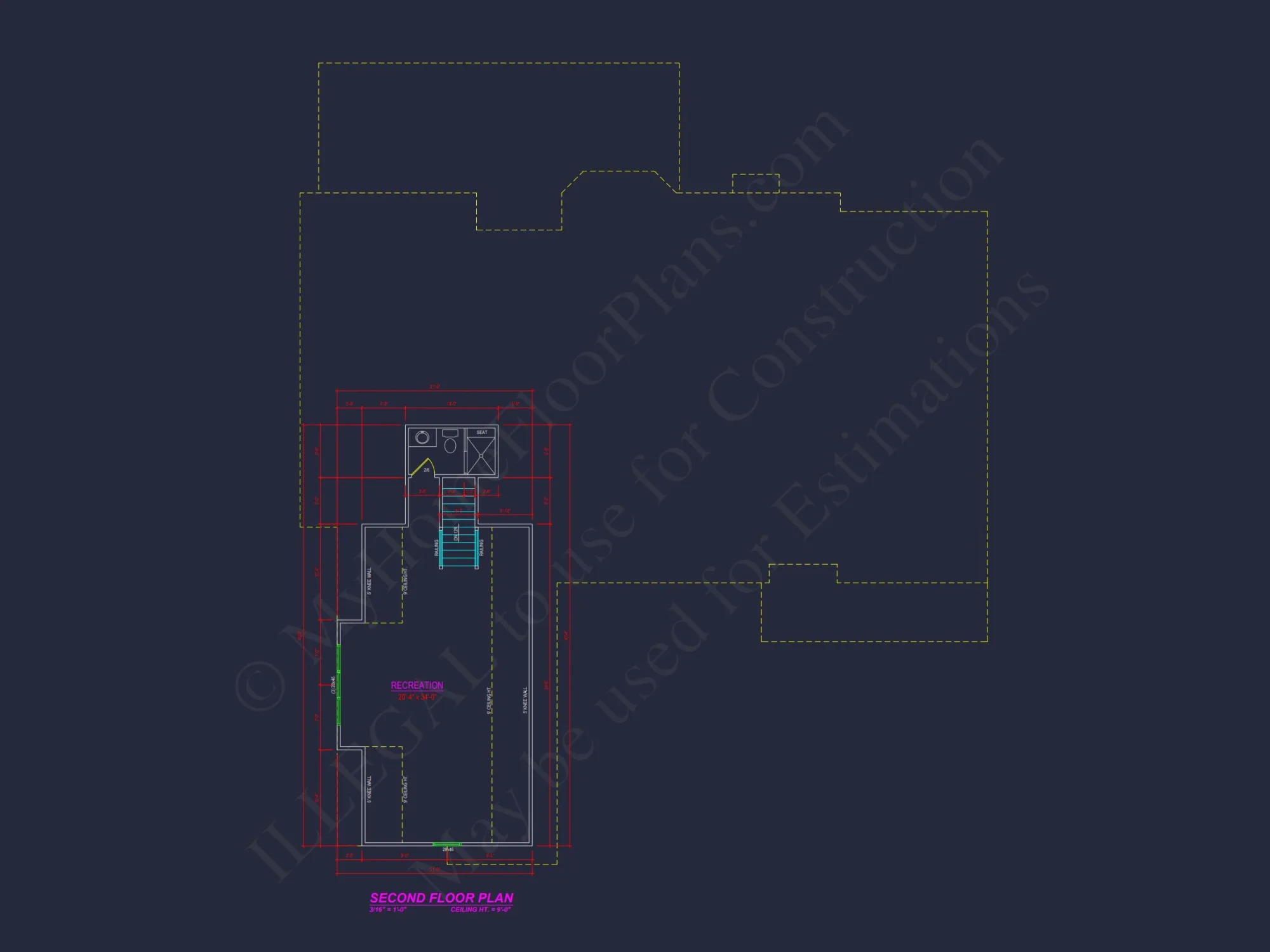 Spacious 1.5-Story Craftsman house Plan with Floor Blueprint