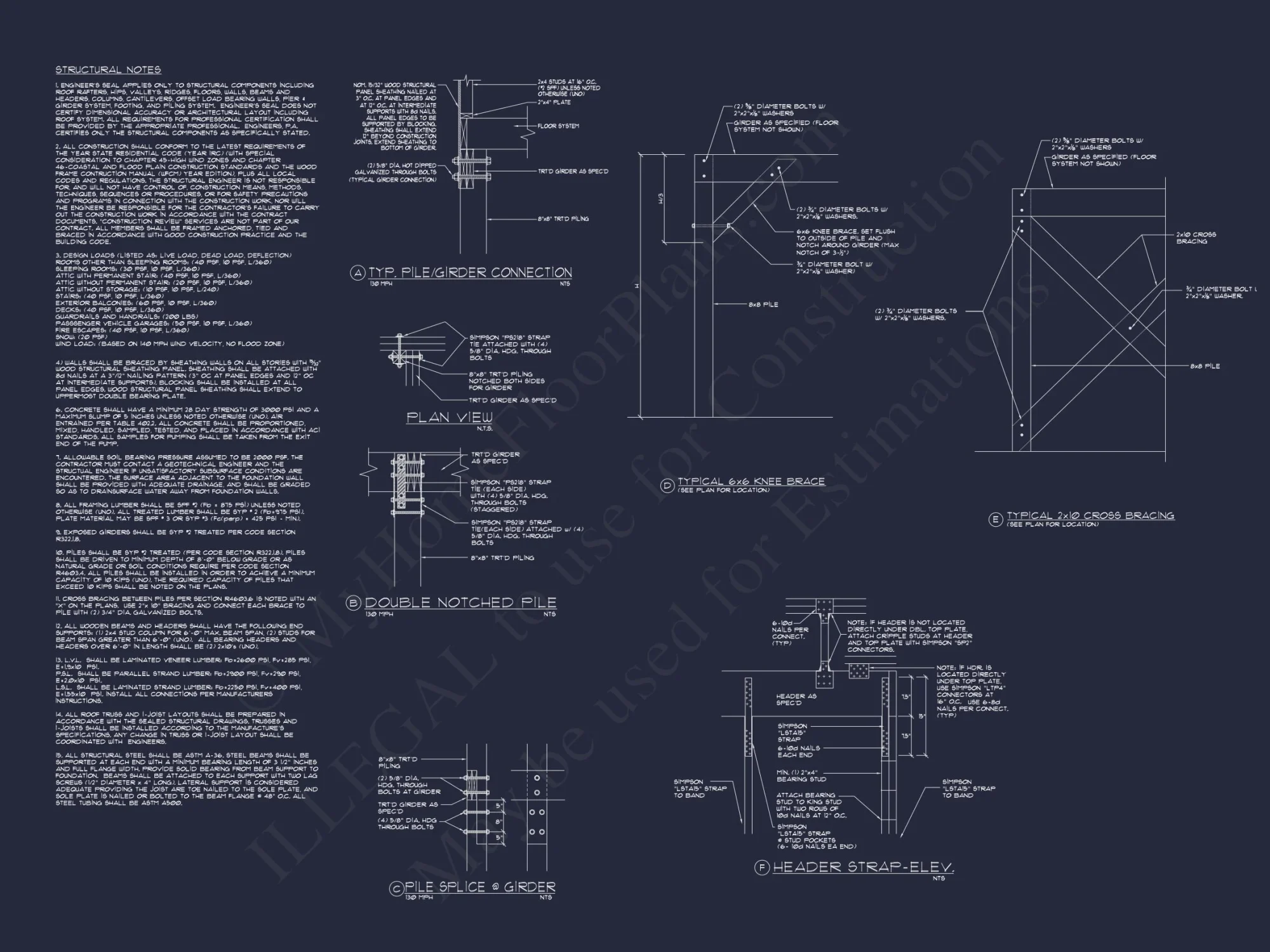Charming Coastal house Plan with 2 Floors and CAD Designs
