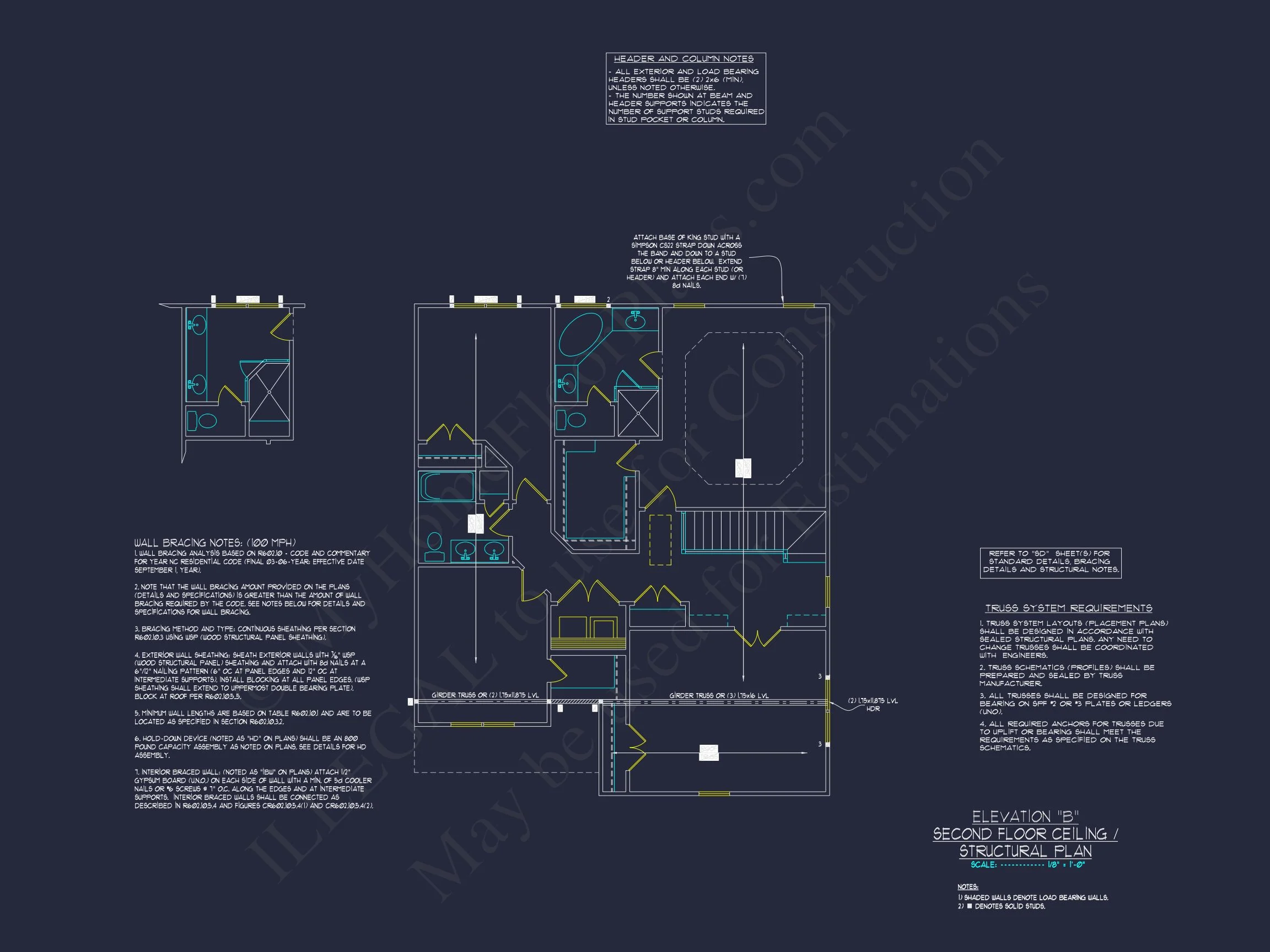 15-1782 HOUSE PLAN - Craftsman House Plan with Detailed CAD Designs & Floor Plans 14 Craftsman house Plan with Detailed CAD Designs & Floor Plans
