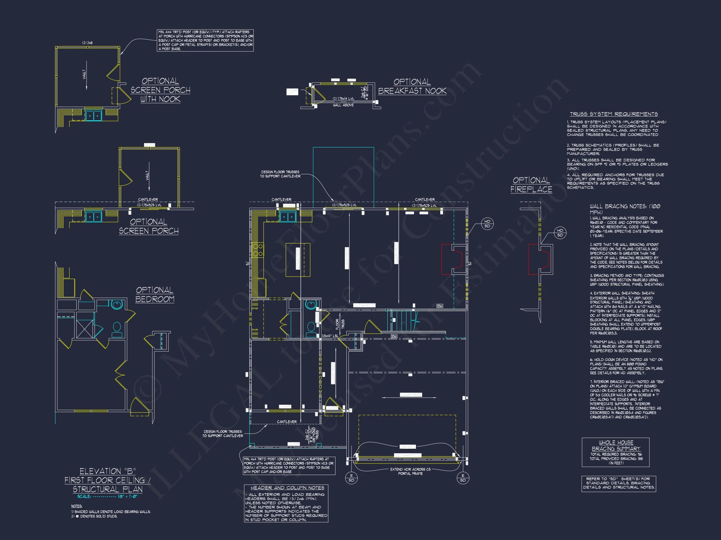 15-1782 HOUSE PLAN - Craftsman House Plan with Detailed CAD Designs & Floor Plans 12 Craftsman house Plan with Detailed CAD Designs & Floor Plans