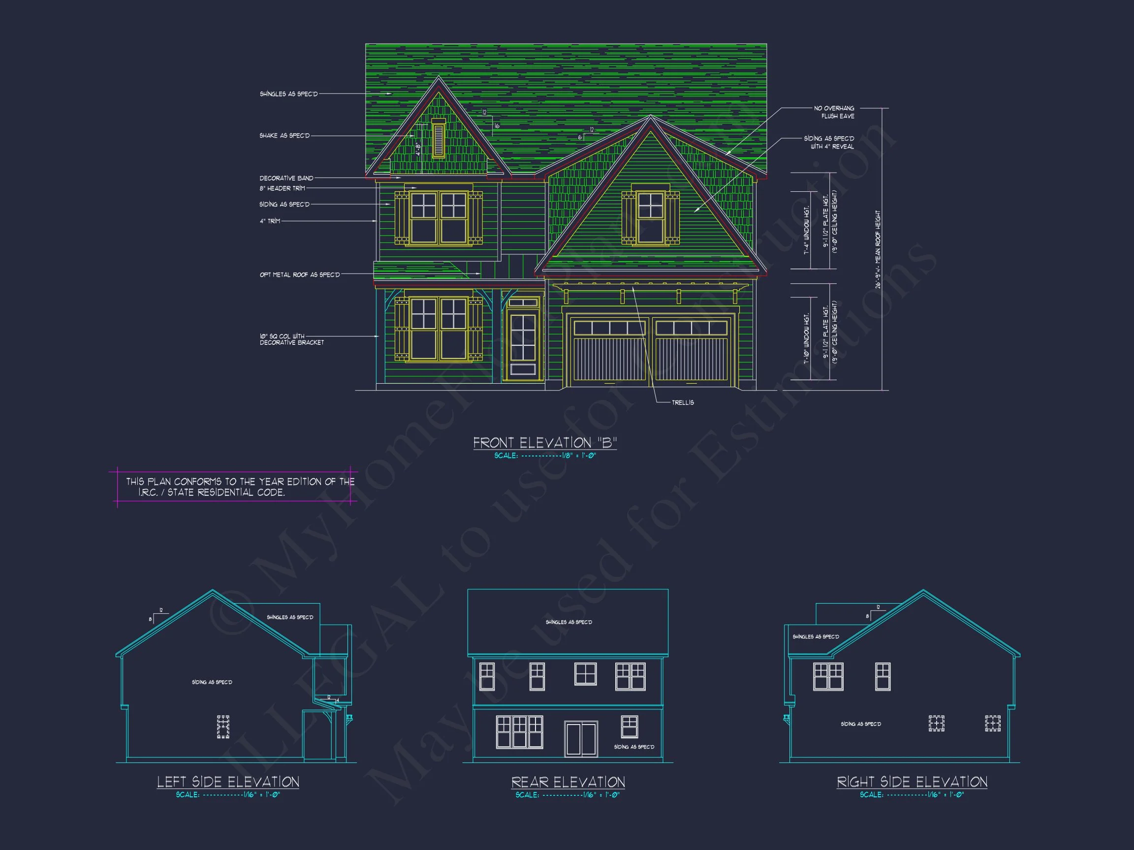 15-1782 HOUSE PLAN - Craftsman House Plan with Detailed CAD Designs & Floor Plans 3 Craftsman house Plan with Detailed CAD Designs & Floor Plans