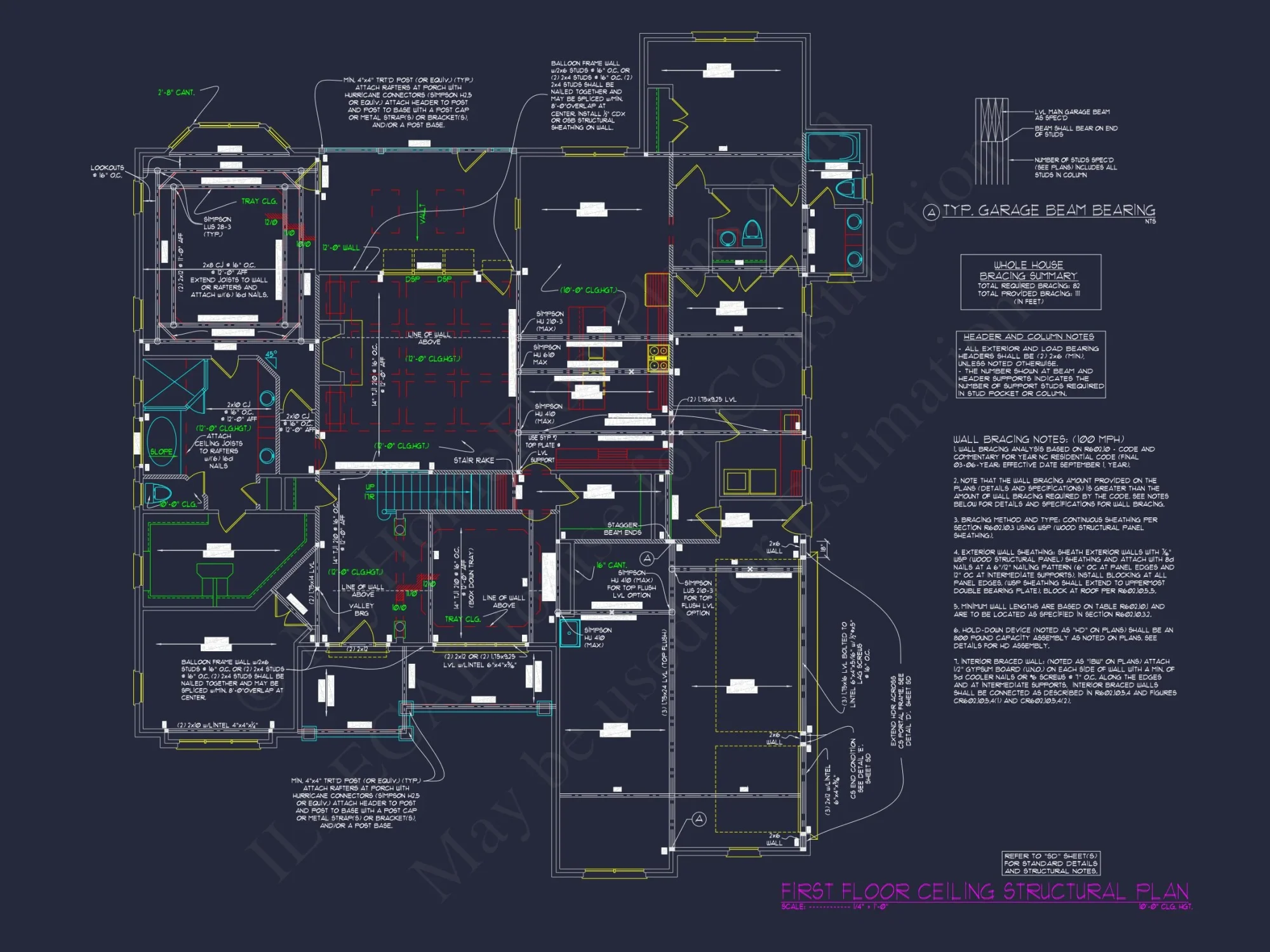 Custom house Floor Plan: 2-Story, 4 Bedroom, CAD Designs