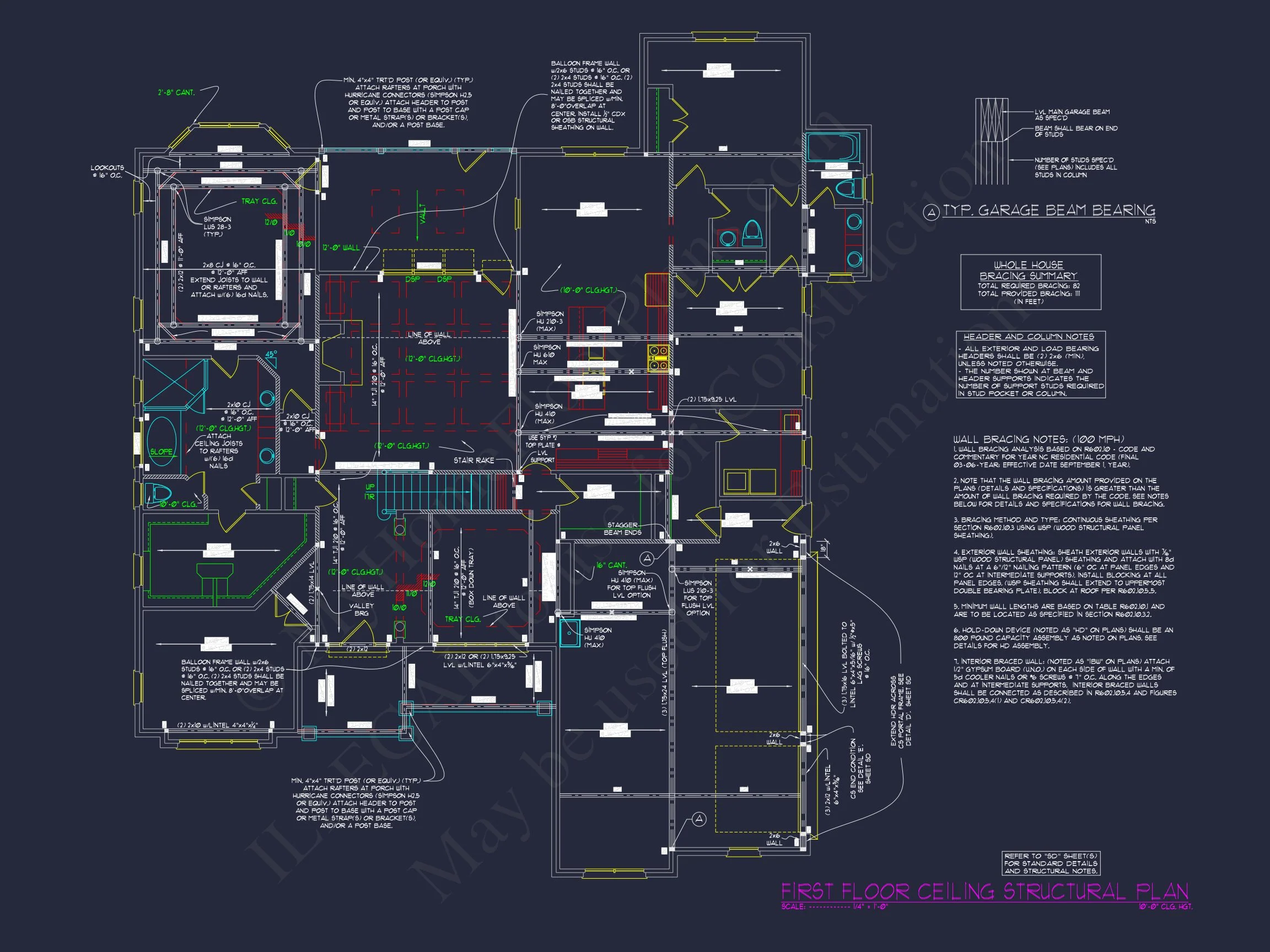 Custom house Floor Plan: 2-Story, 4 Bedroom, CAD Designs