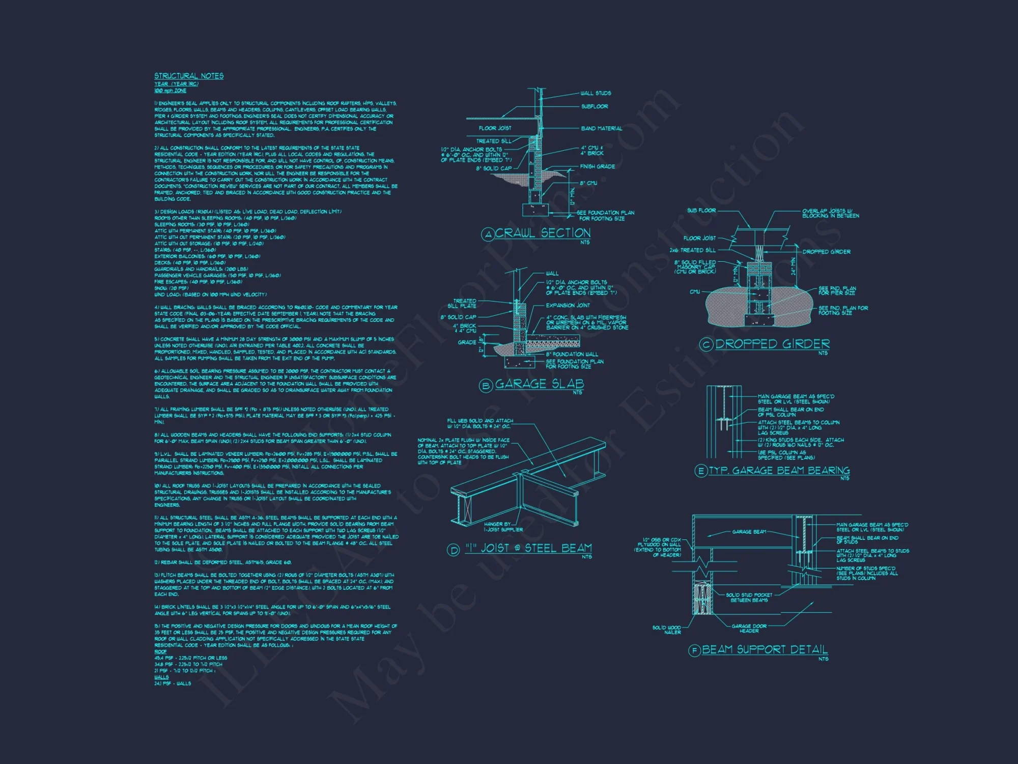 house Floor Plan: 3-Story Blueprint with Modern CAD Designs