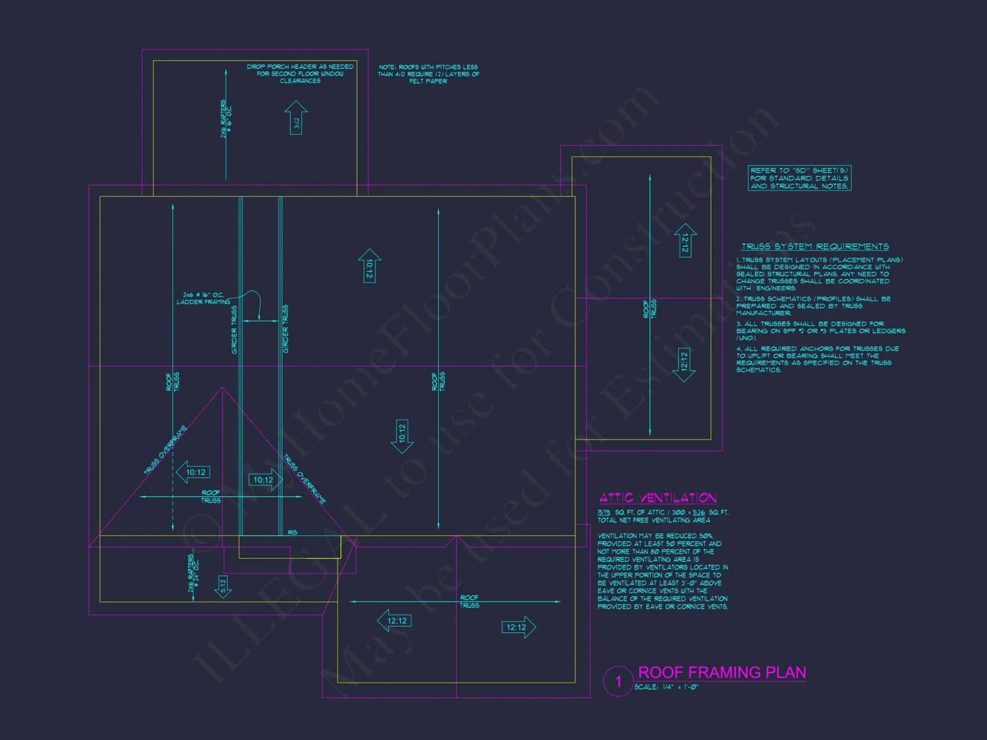 house Floor Plan: 3-Story Blueprint with Modern CAD Designs