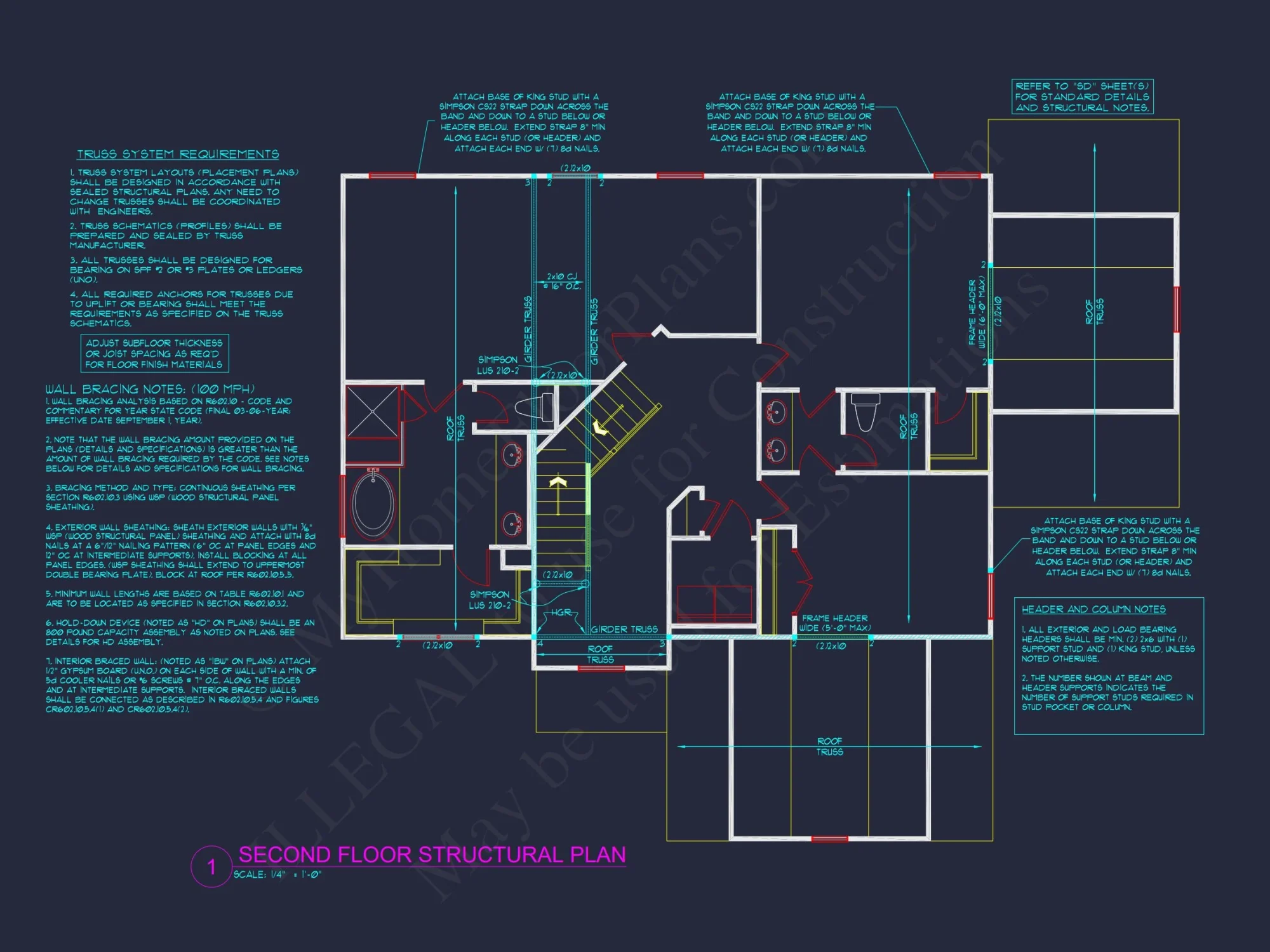 house Floor Plan: 3-Story Blueprint with Modern CAD Designs
