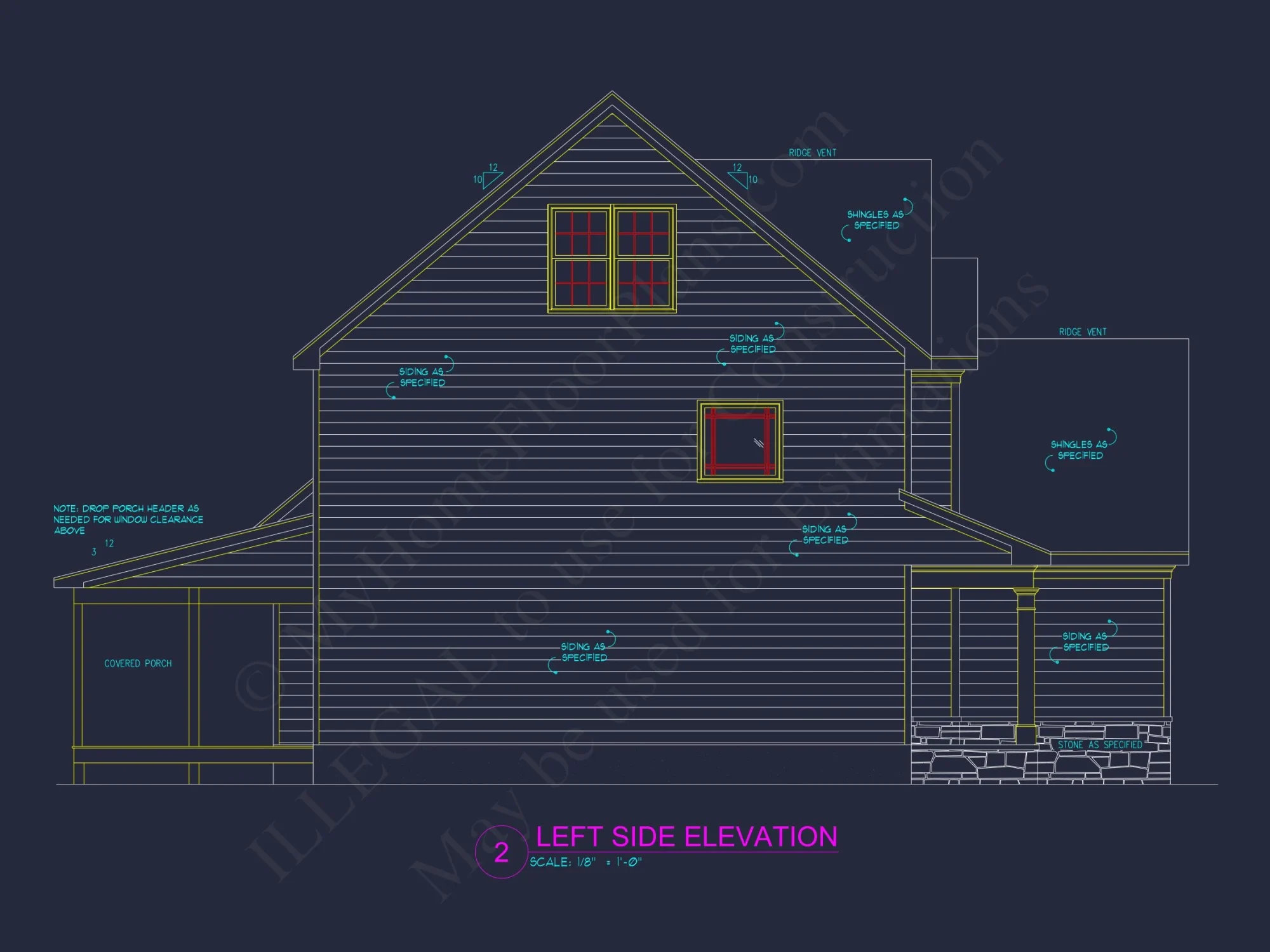 house Floor Plan: 3-Story Blueprint with Modern CAD Designs