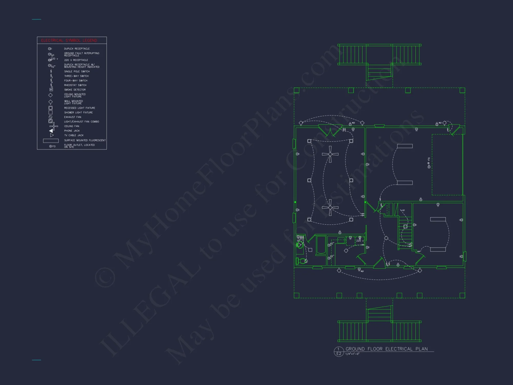 Beautiful Two-Story house Floor Plan with Modern Coastal Designs