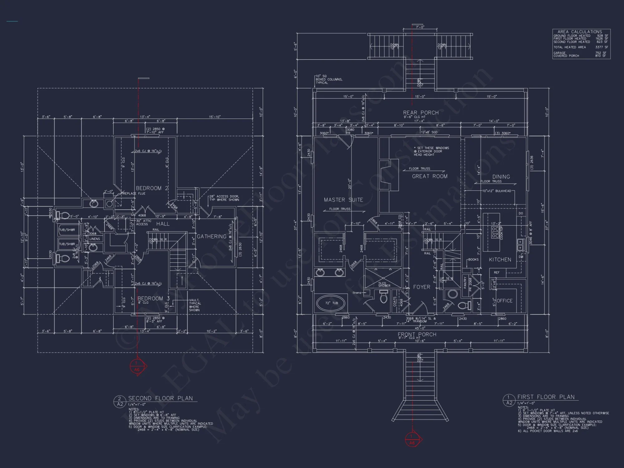 Beautiful Two-Story house Floor Plan with Modern Coastal Designs