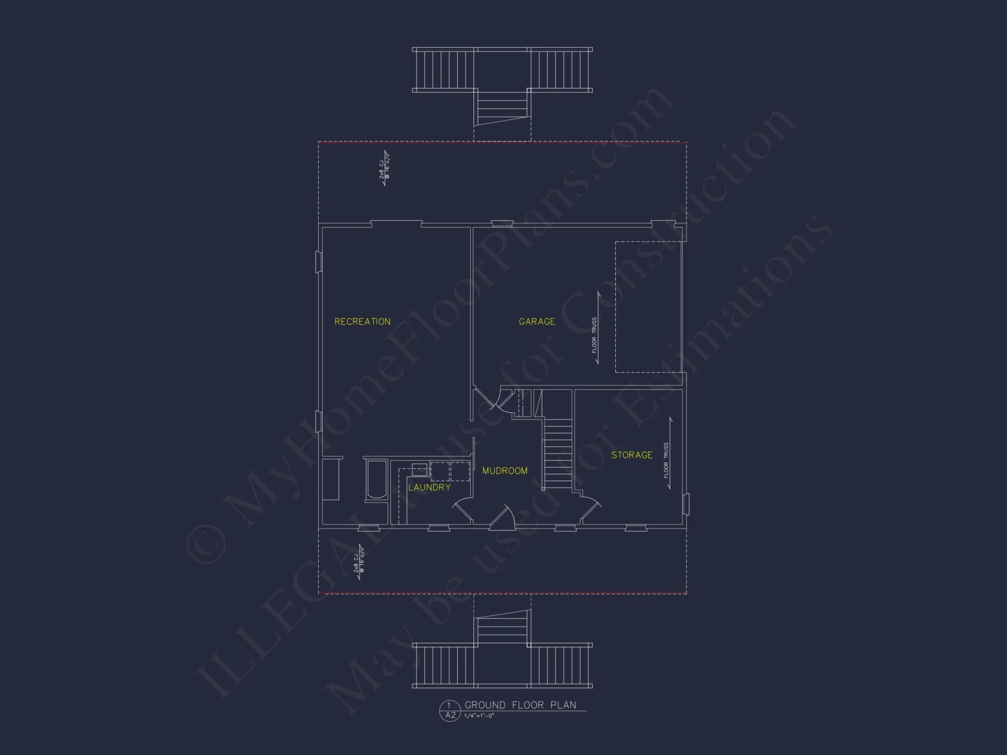 Beautiful Two-Story house Floor Plan with Modern Coastal Designs