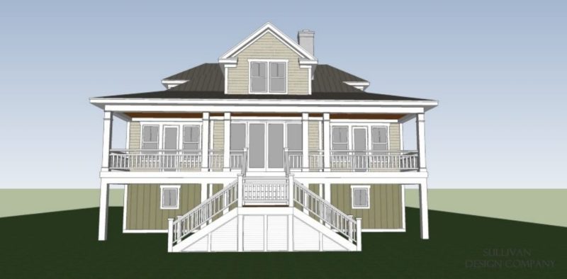 Beautiful Two-Story house Floor Plan with Modern Coastal Designs