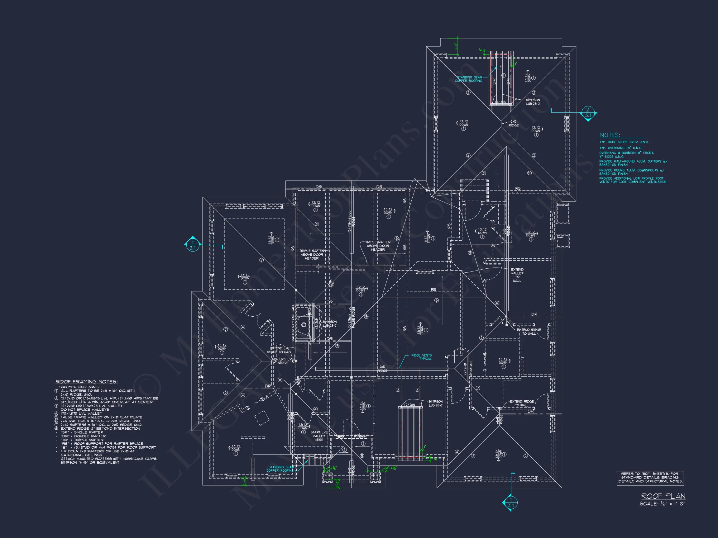 French Country Ranch Design Blueprint