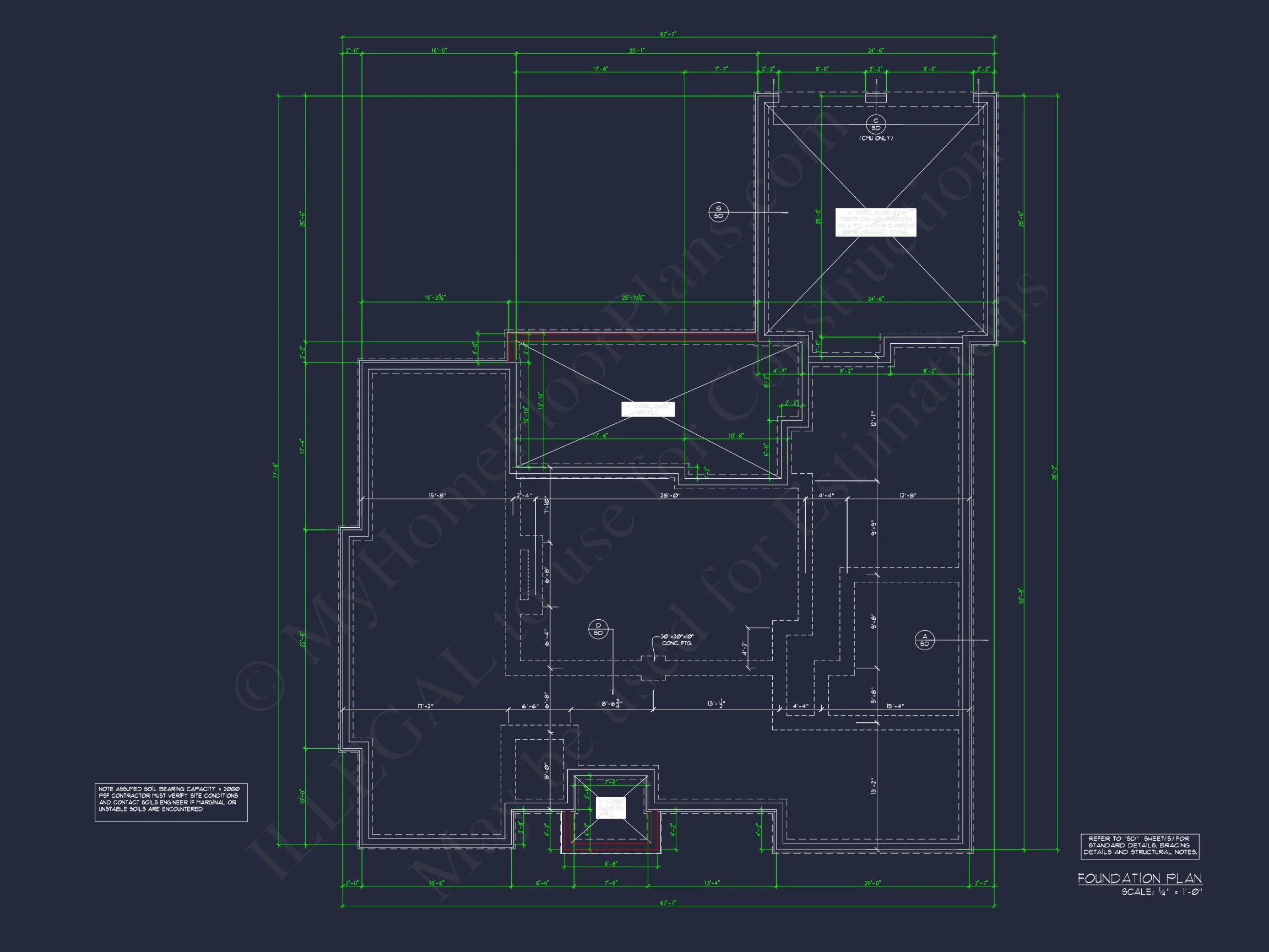 French Country Ranch Design Blueprint