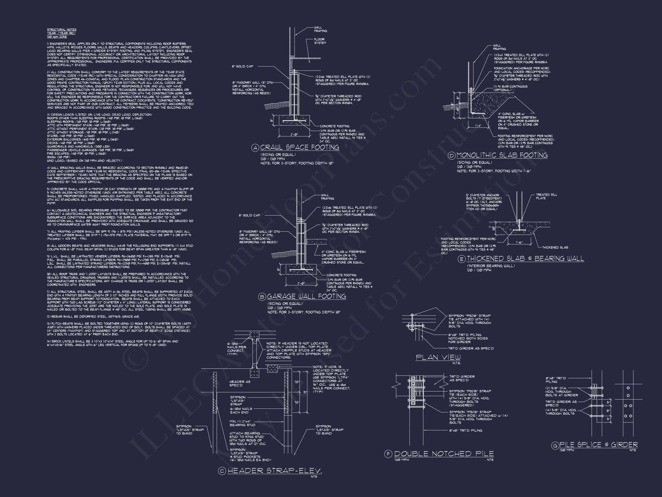 15-1761 HOUSE PLAN - Craftsman Home Plan - 4-Bed, 3.5-Bath, 2985 SF 26 Modern Coastal house Floor Plan with 3 Stories and CAD Designs