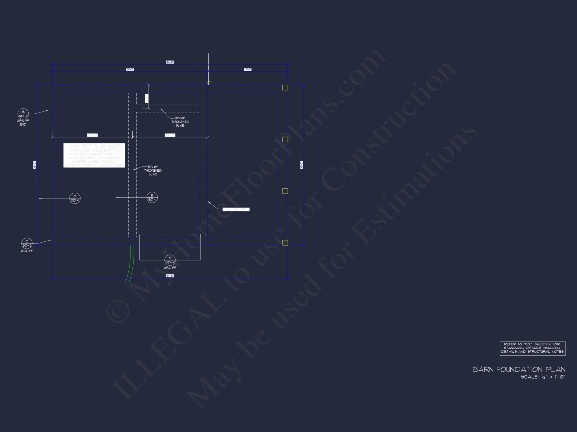 Modern Coastal house Floor Plan with 3 Stories and CAD Designs