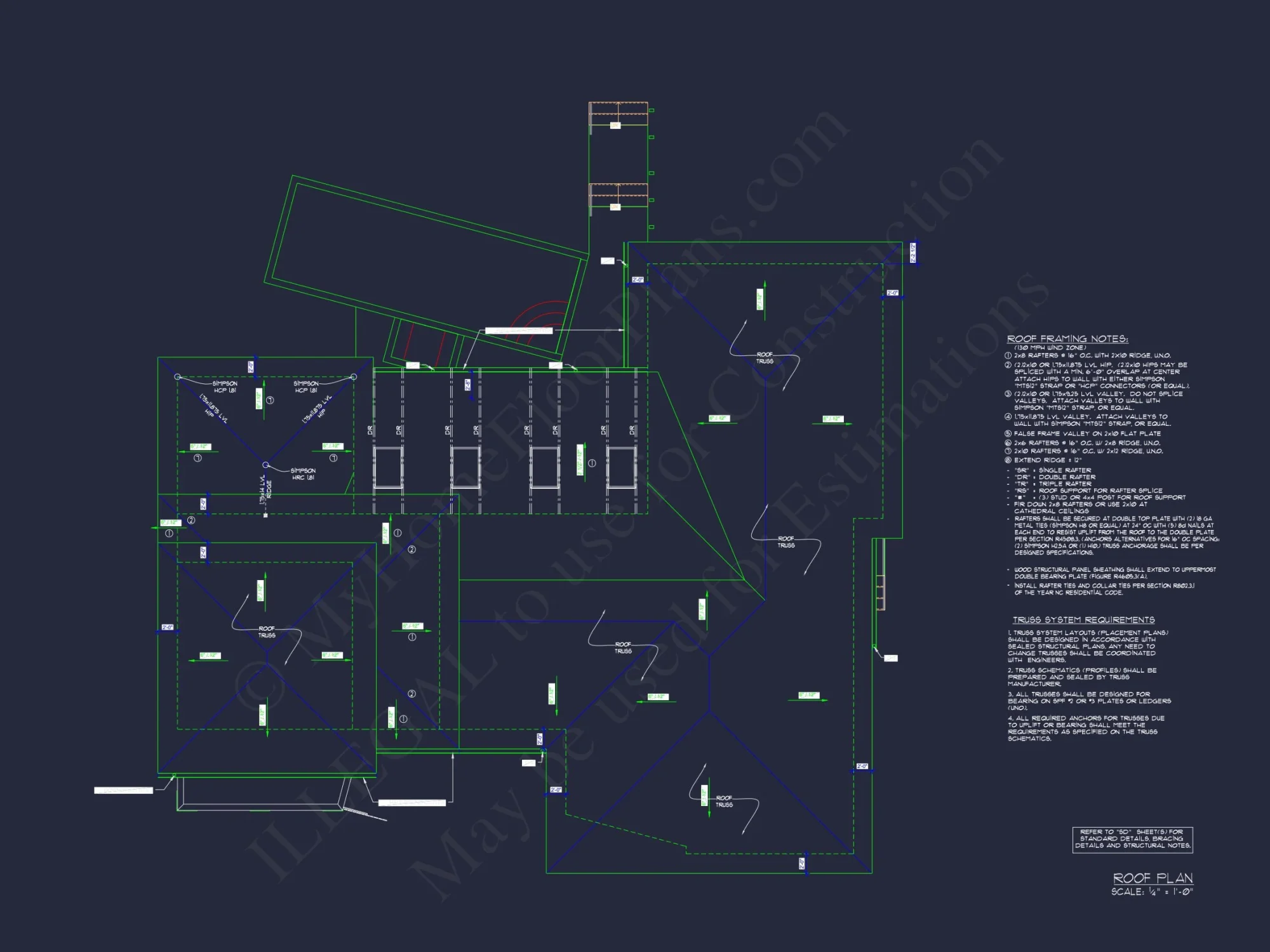 Modern Coastal house Floor Plan with 3 Stories and CAD Designs
