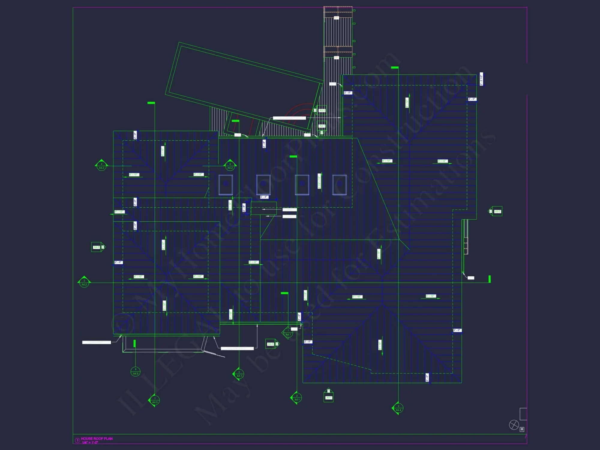 Modern Coastal house Floor Plan with 3 Stories and CAD Designs