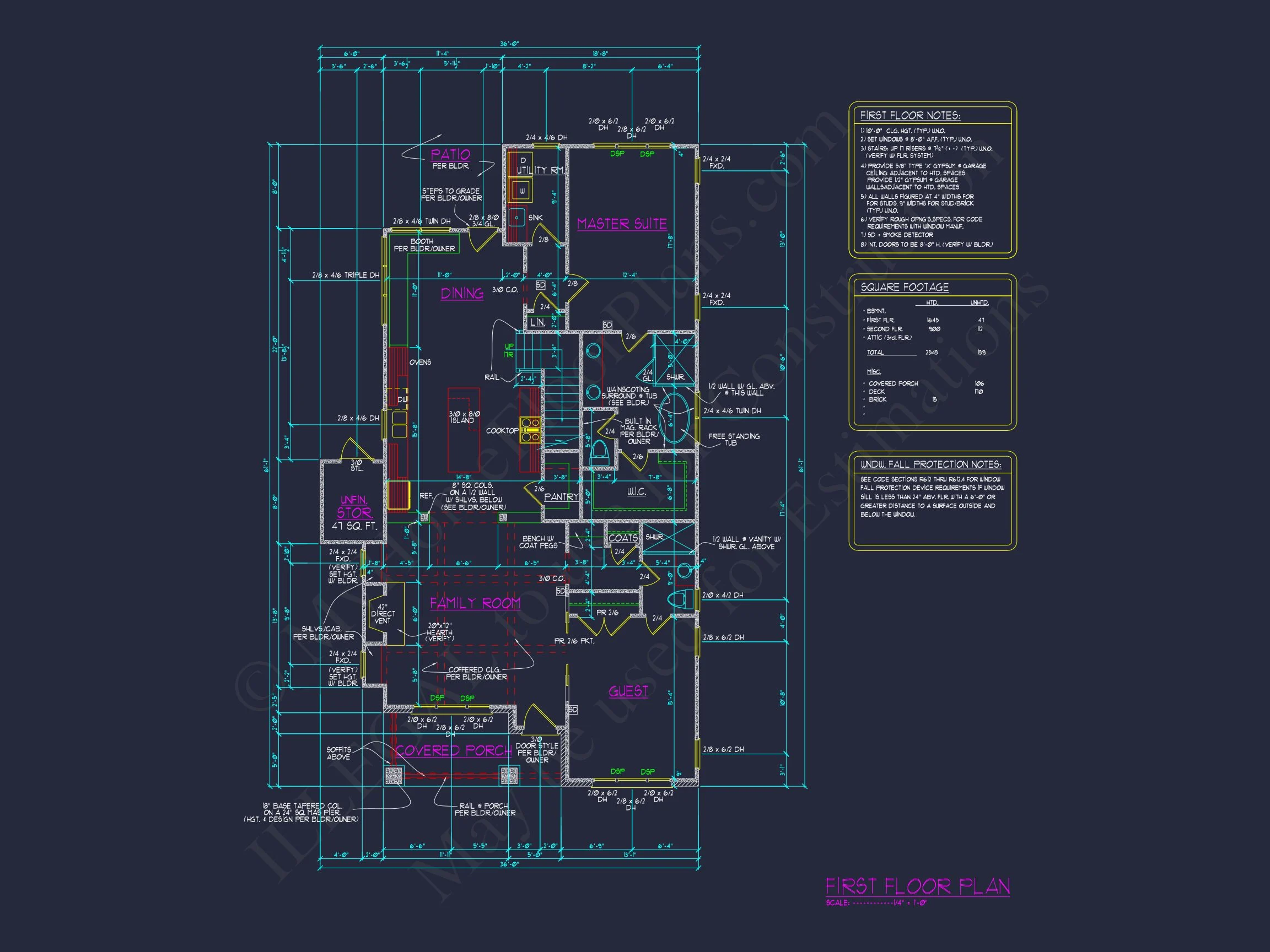 Modern Craftsman house Plan with Spacious Floor Designs