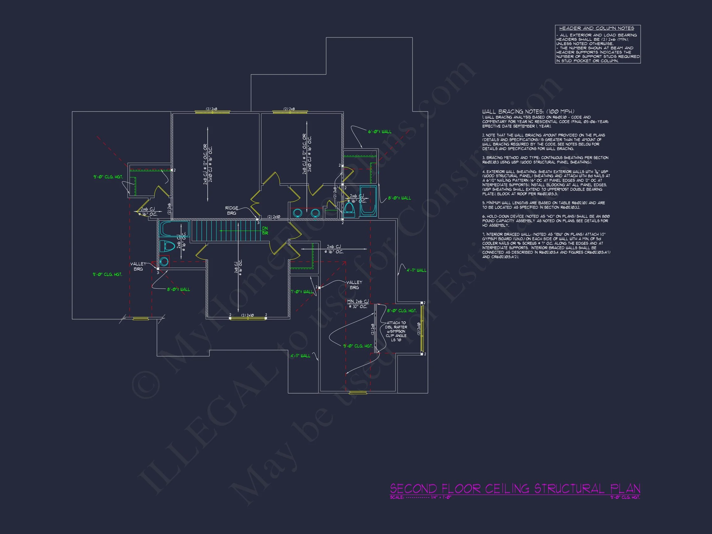 Craftsman house Floor Plan: Architectural Designs & CAD Blueprint