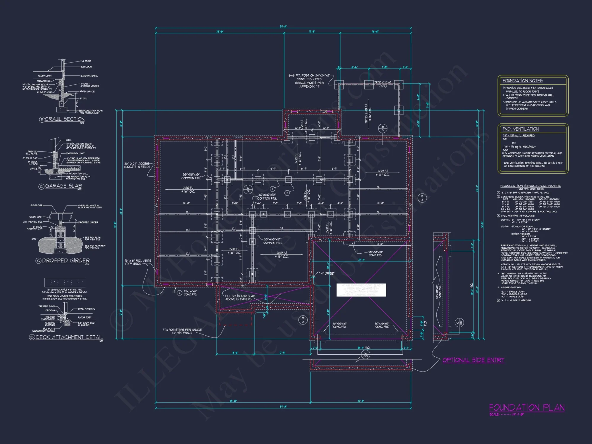 Craftsman house Floor Plan: Architectural Designs & CAD Blueprint