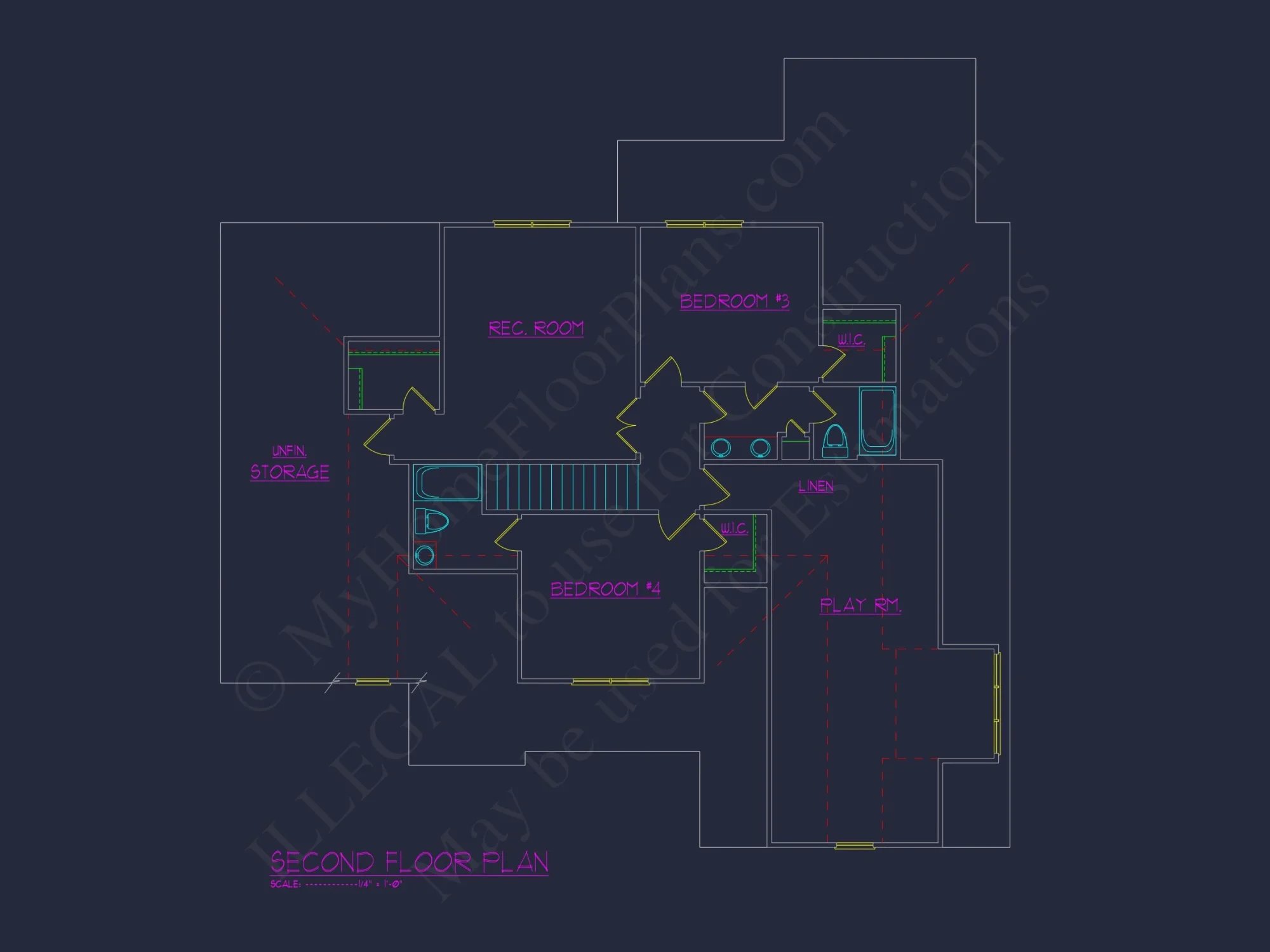 Craftsman house Floor Plan: Architectural Designs & CAD Blueprint