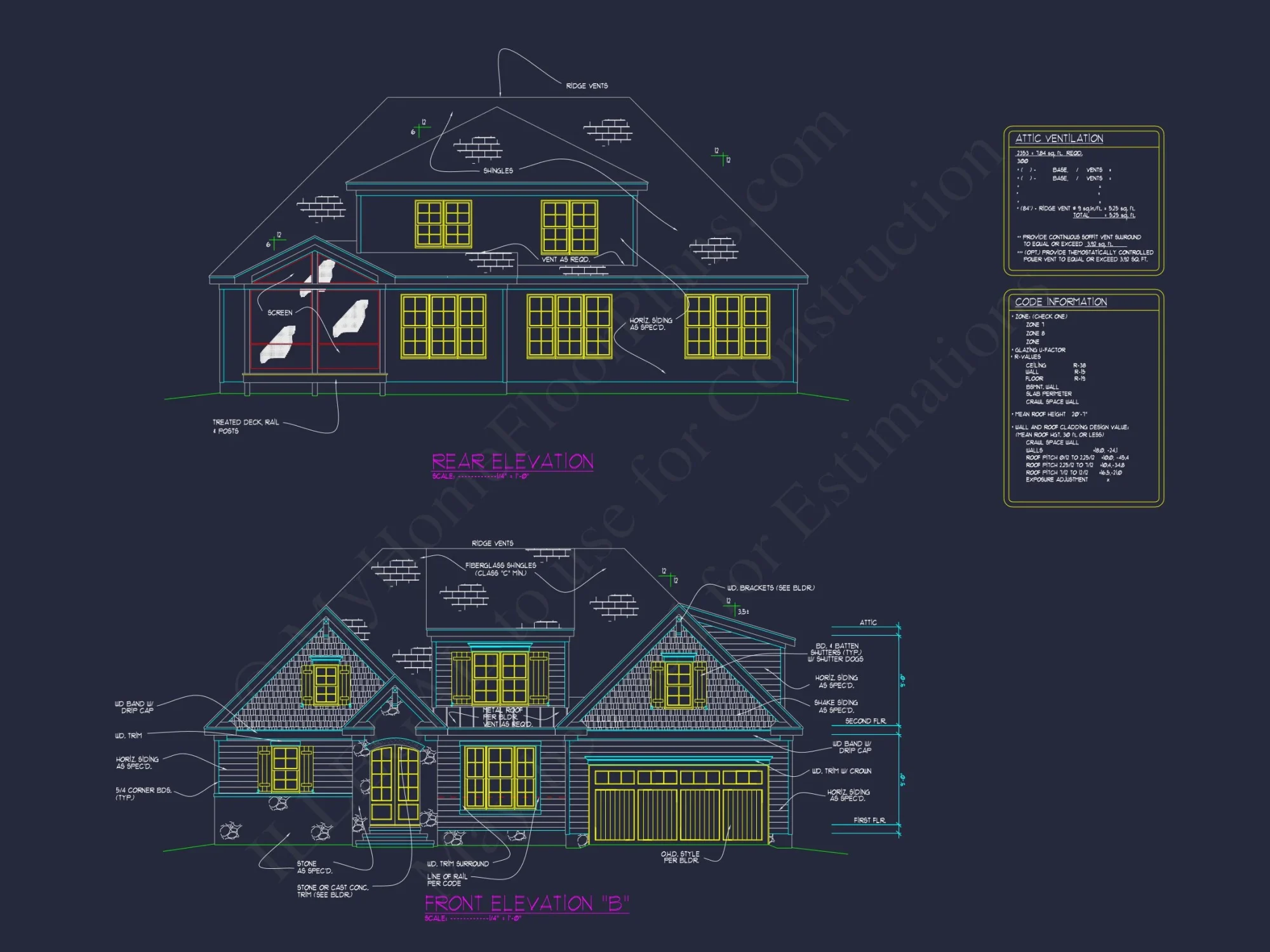 Craftsman house Floor Plan: Architectural Designs & CAD Blueprint