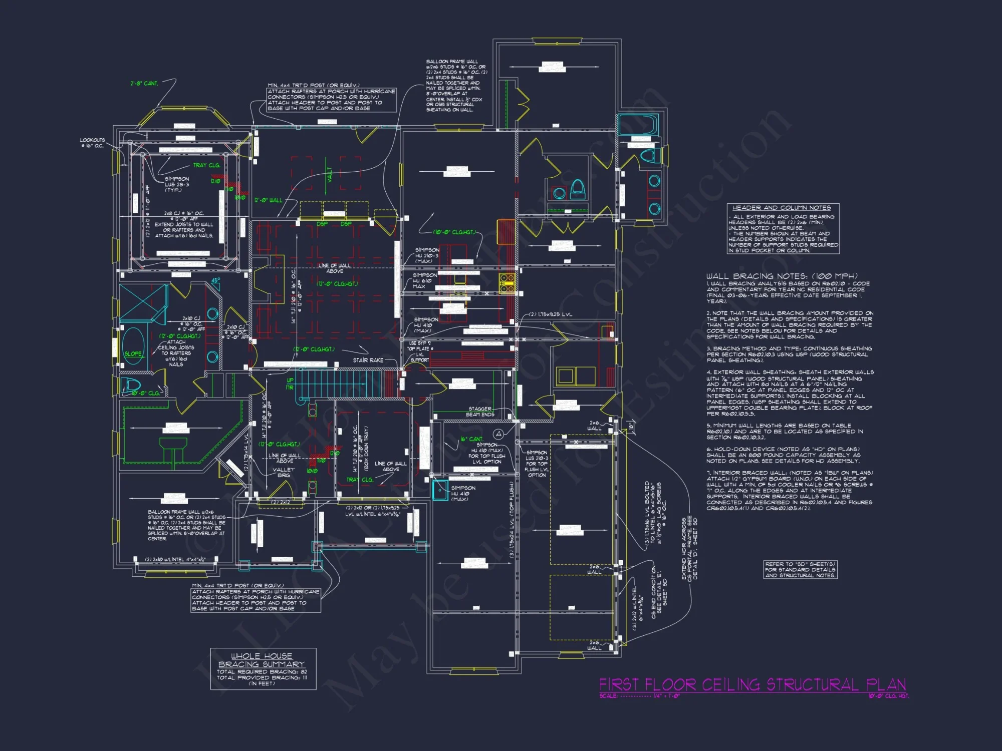 Craftsman Ranch house Plan with CAD and Architectural Designs