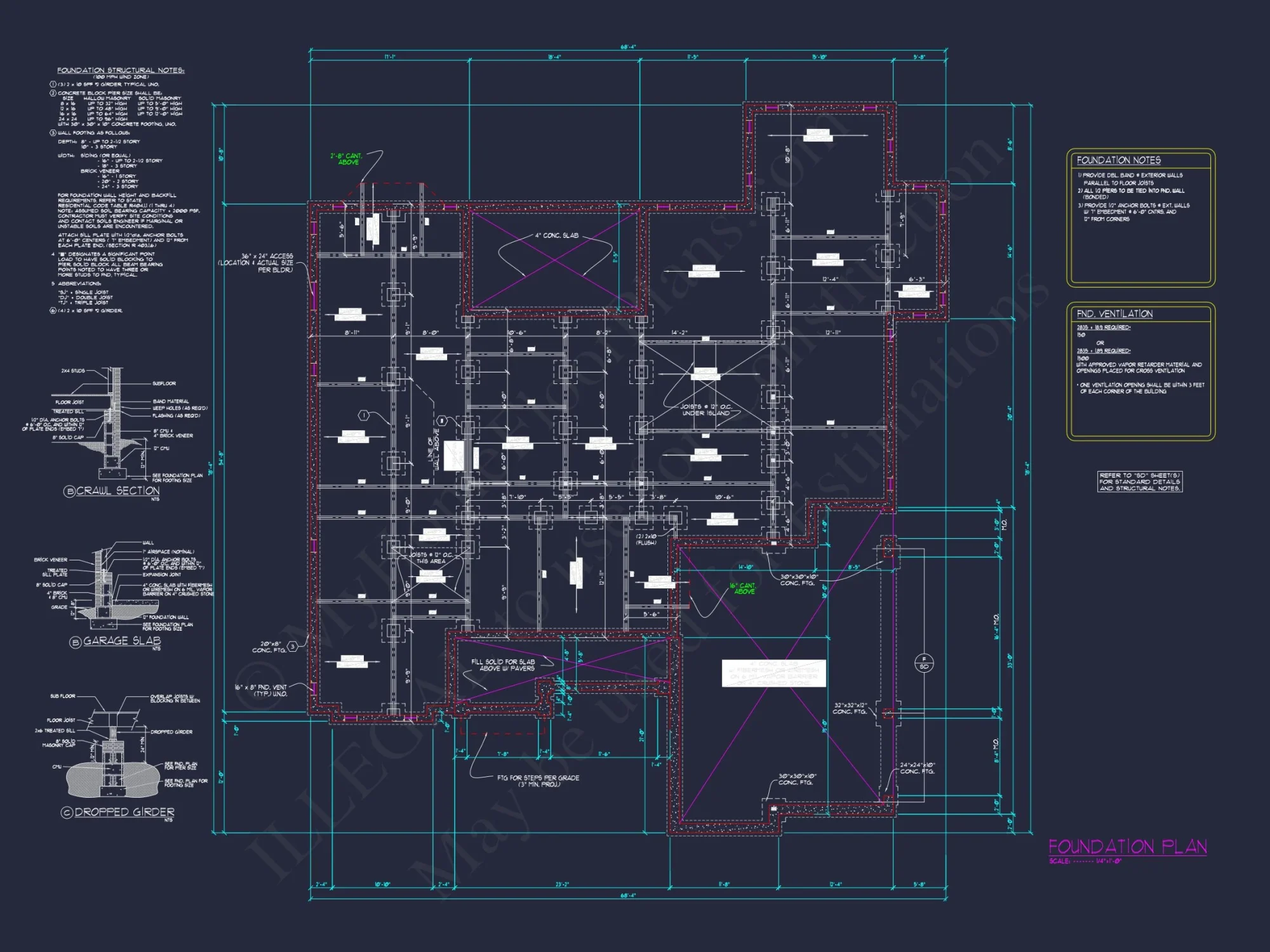 Craftsman Ranch house Plan with CAD and Architectural Designs