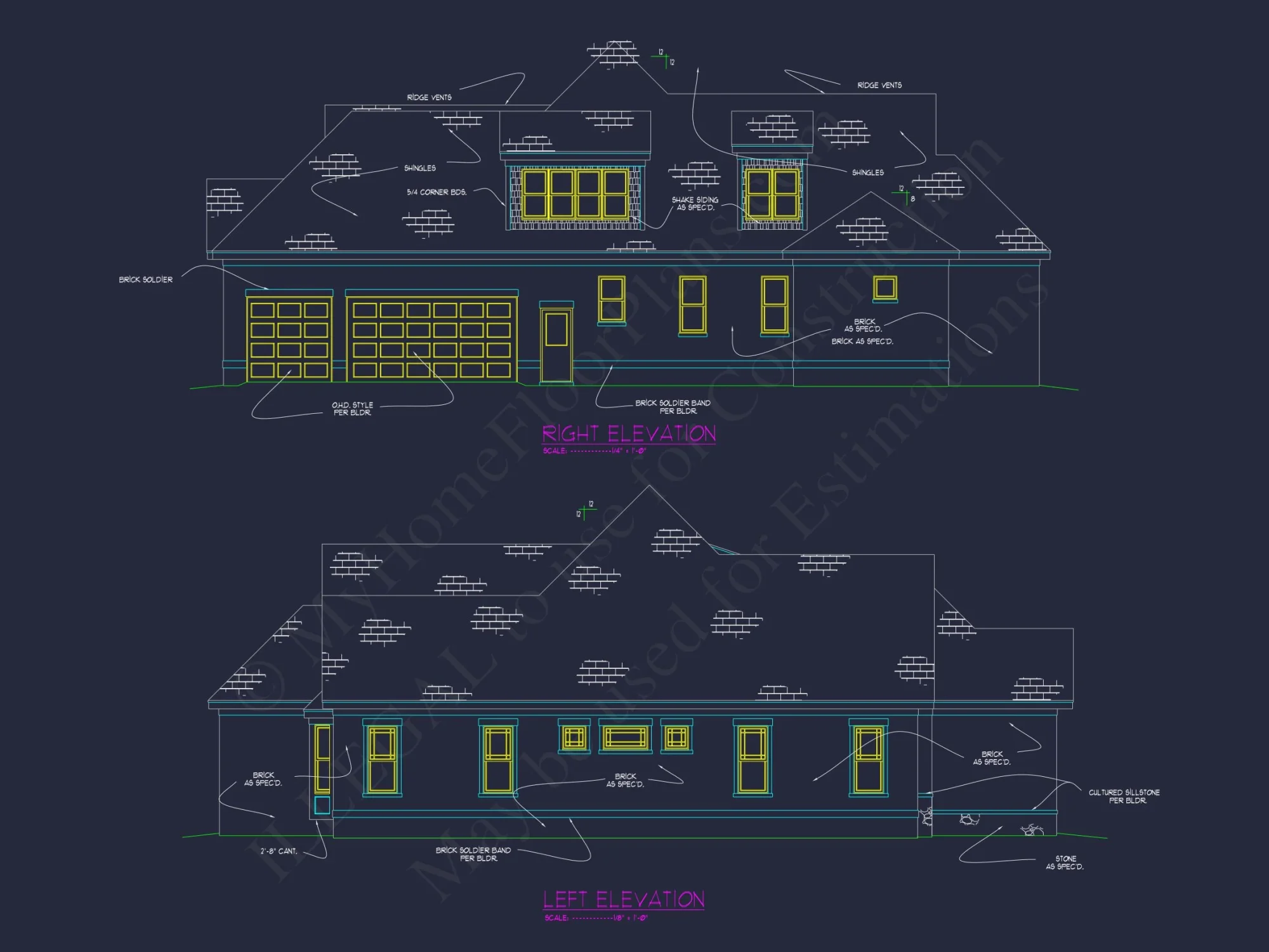 Craftsman Ranch house Plan with CAD and Architectural Designs