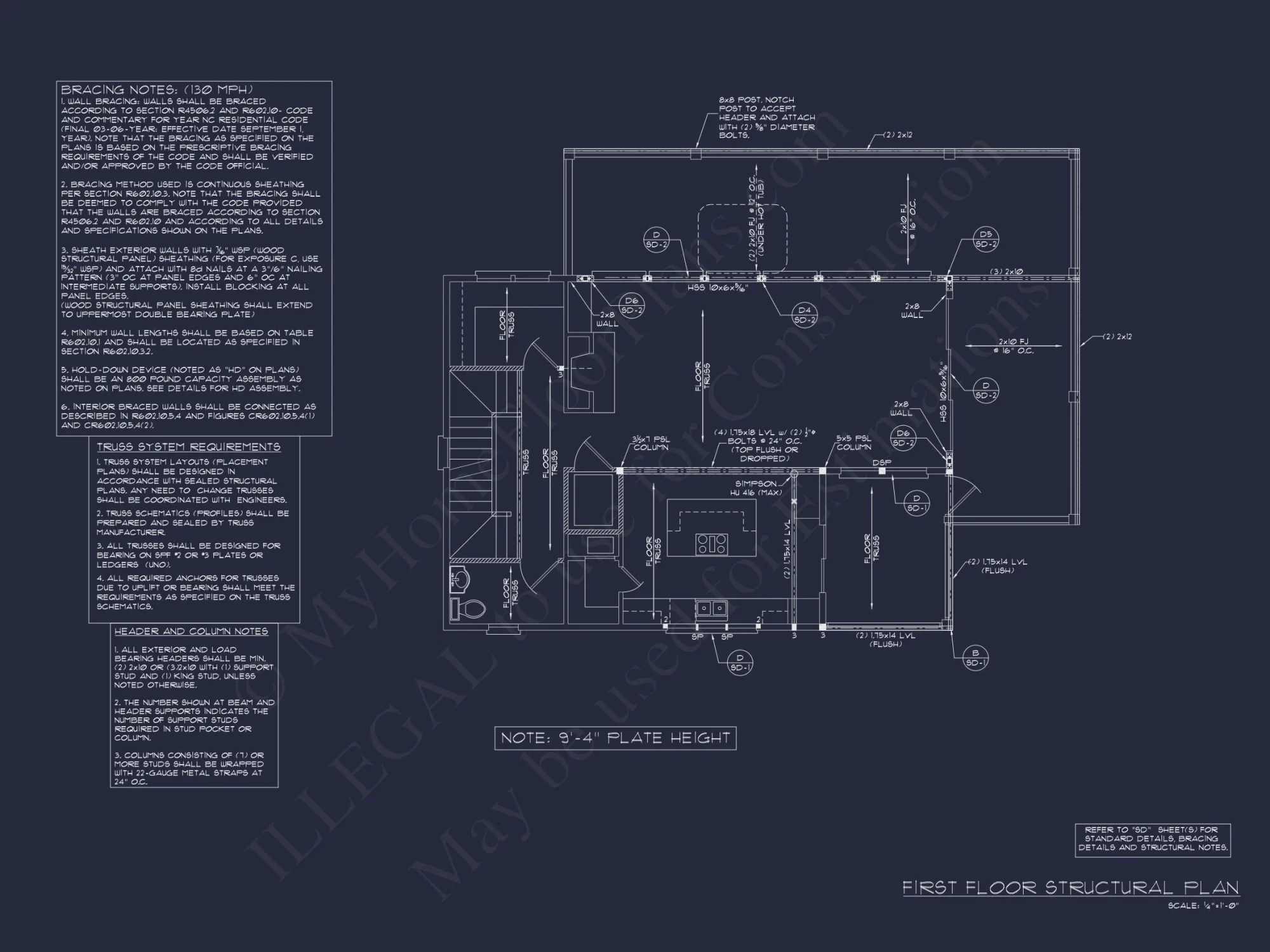 Modern Coastal house Plan with Architecturally Unique Blueprint Designs