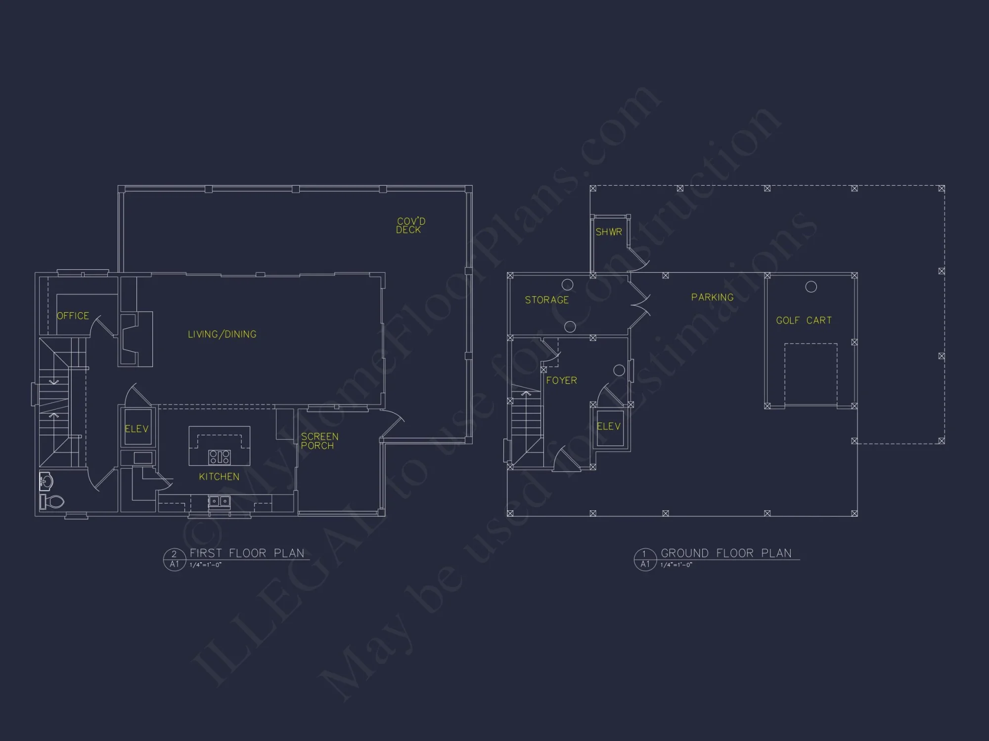 Modern Coastal house Plan with Architecturally Unique Blueprint Designs