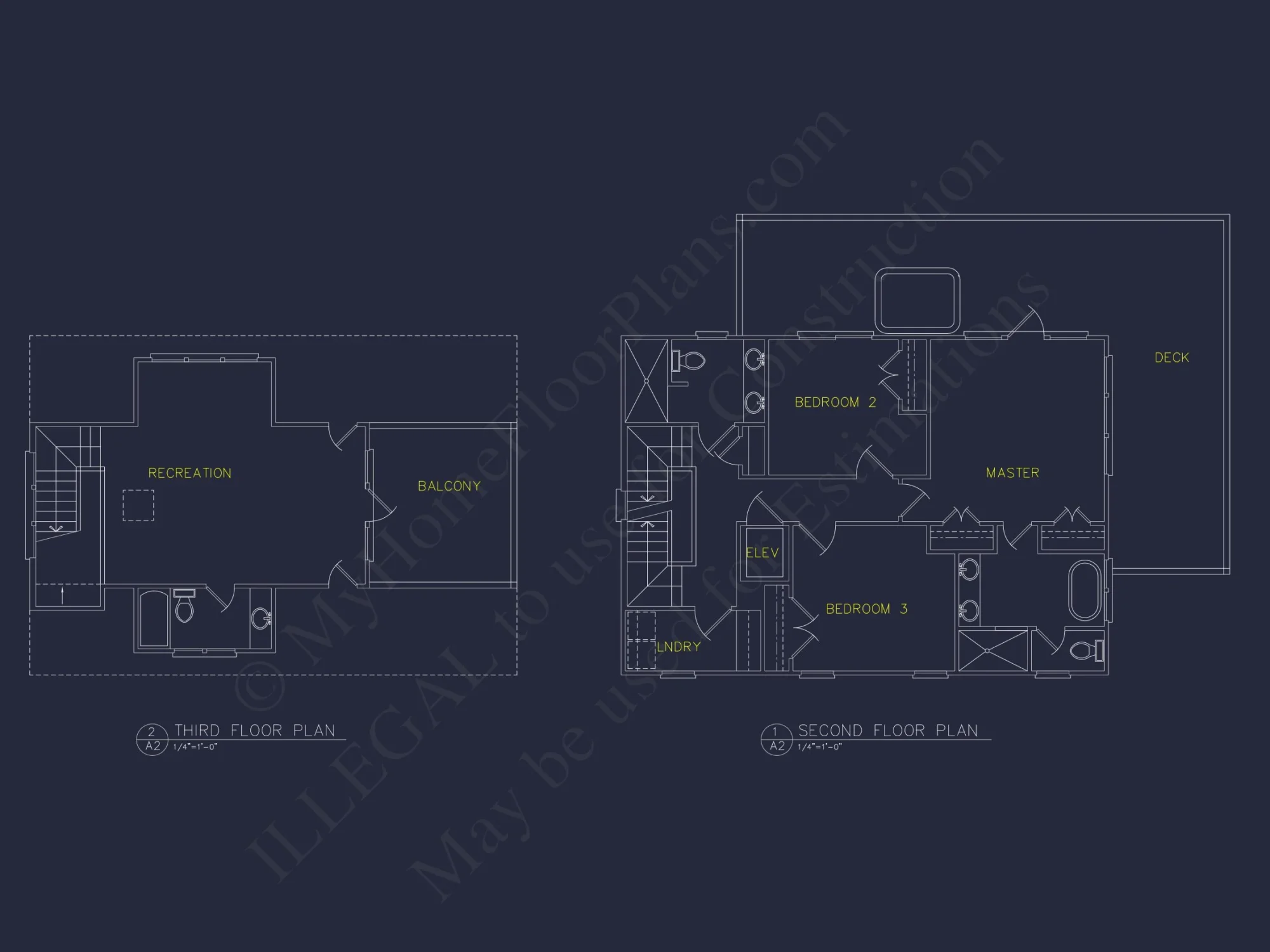 Modern Coastal house Plan with Architecturally Unique Blueprint Designs