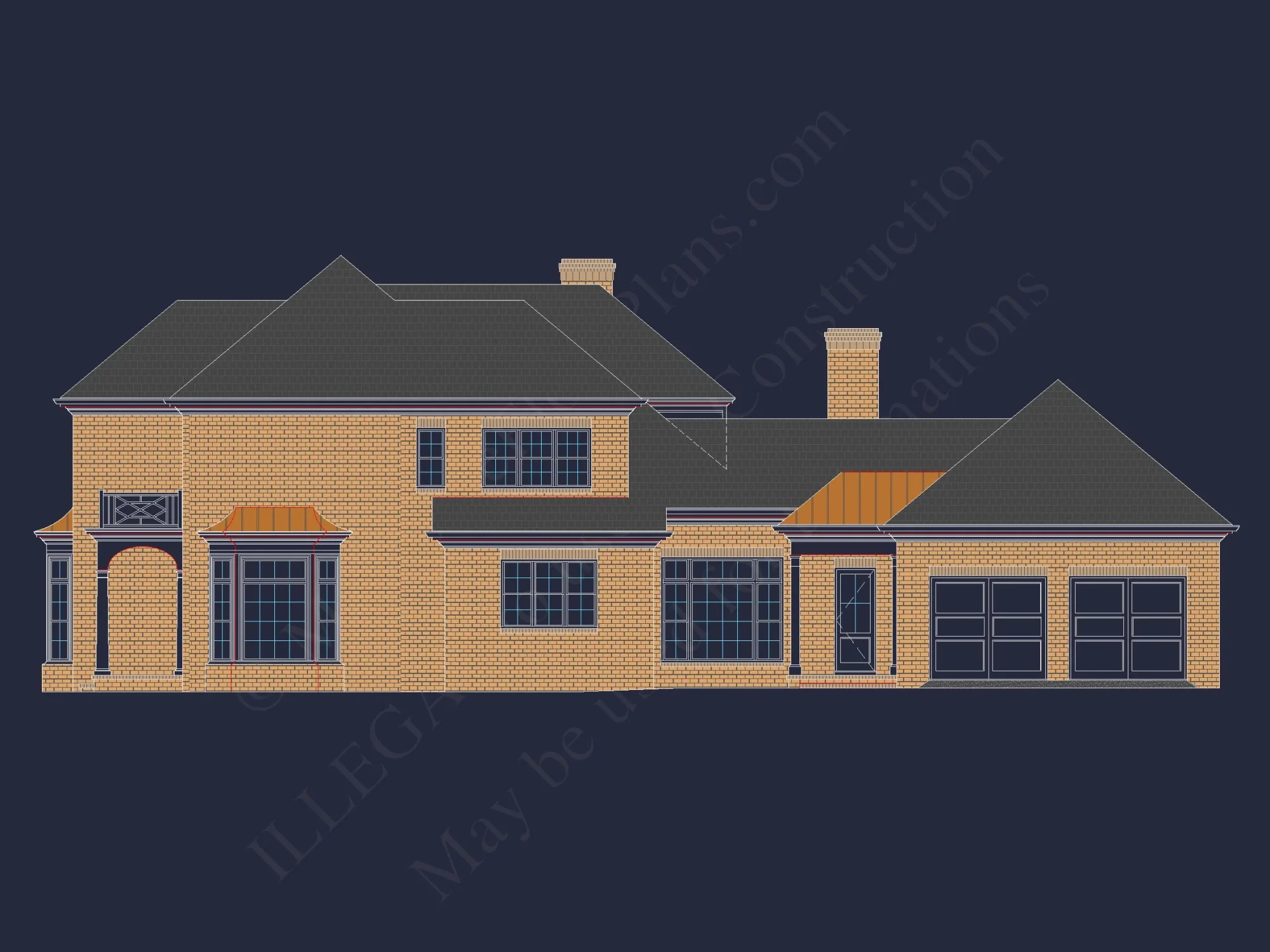 Timeless house Design with CAD Blueprints & Unique Features