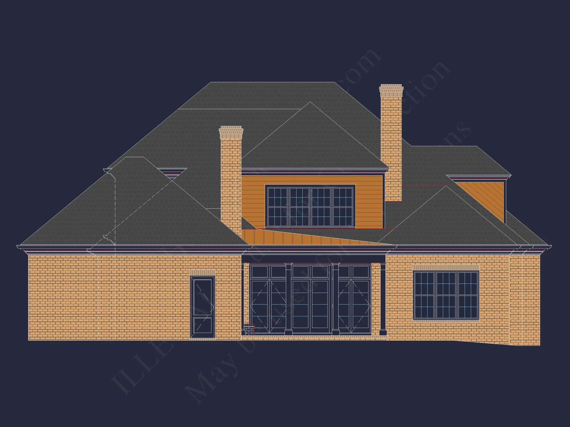 Timeless house Design with CAD Blueprints & Unique Features