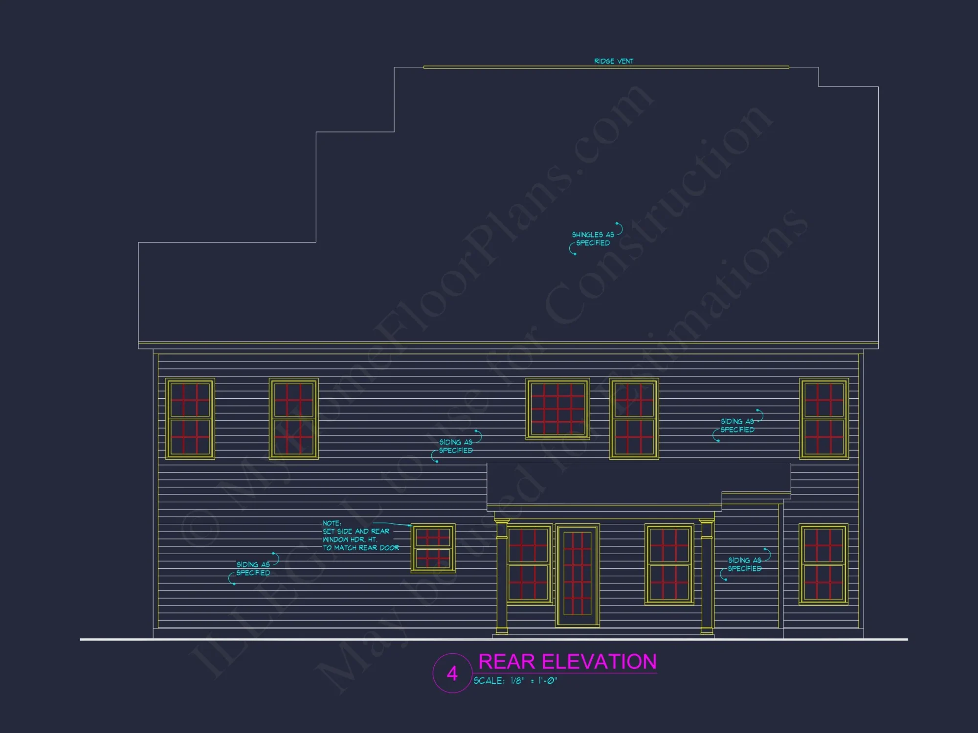 Modern 2.5-Story house Plan with Open Floor Designs and CAD Blueprint