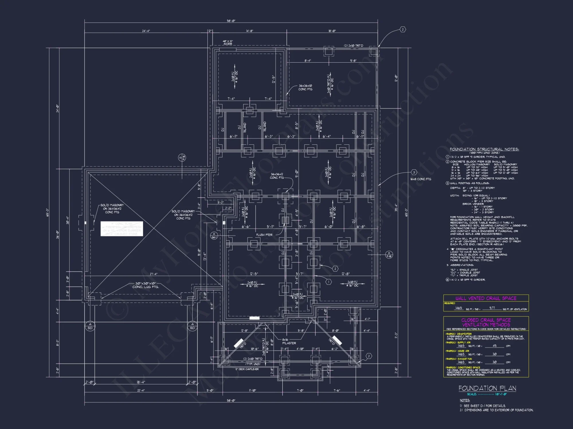 Spacious house Floor Plan with CAD Architecture and Designs