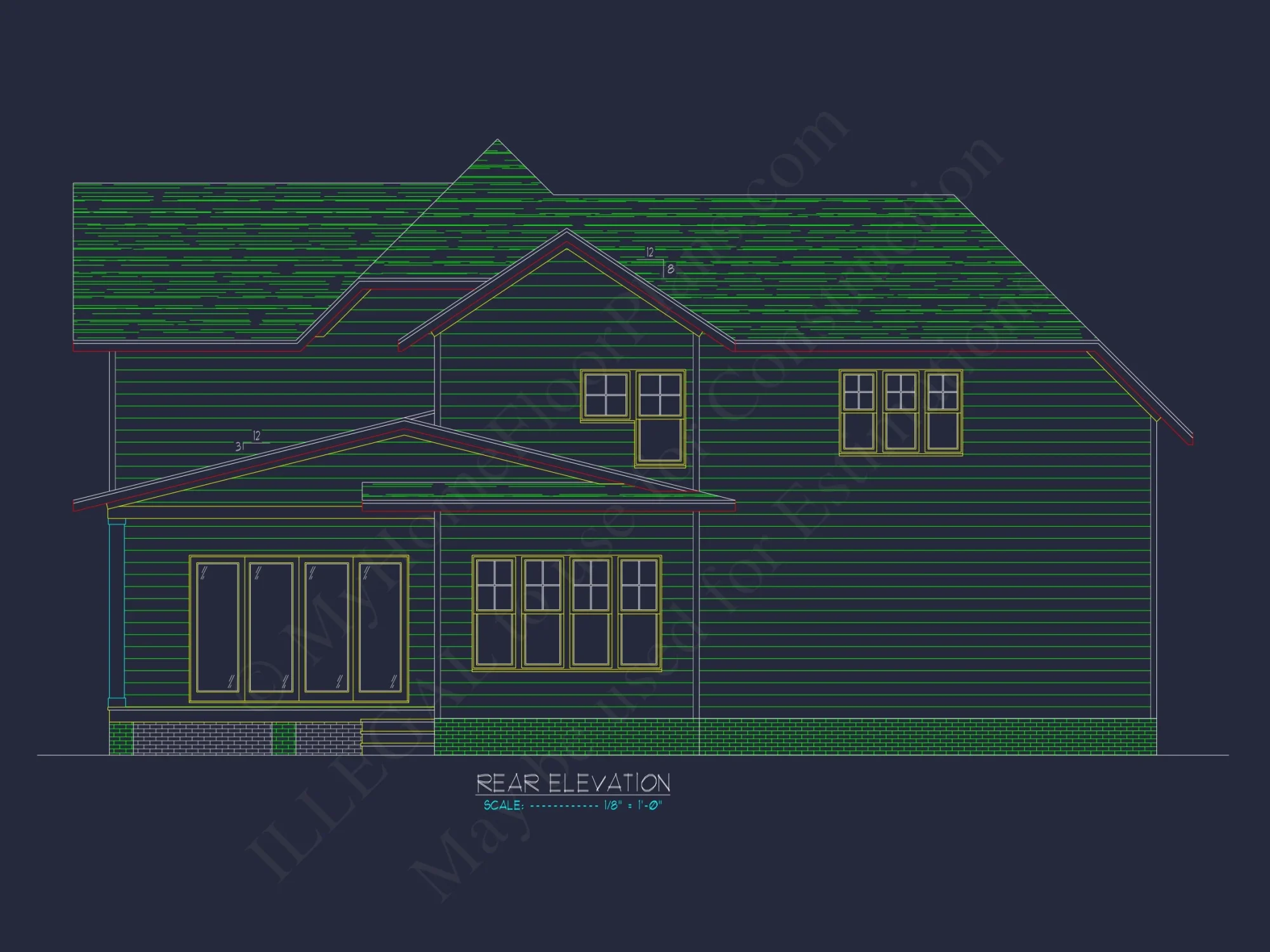 Spacious house Floor Plan with CAD Architecture and Designs