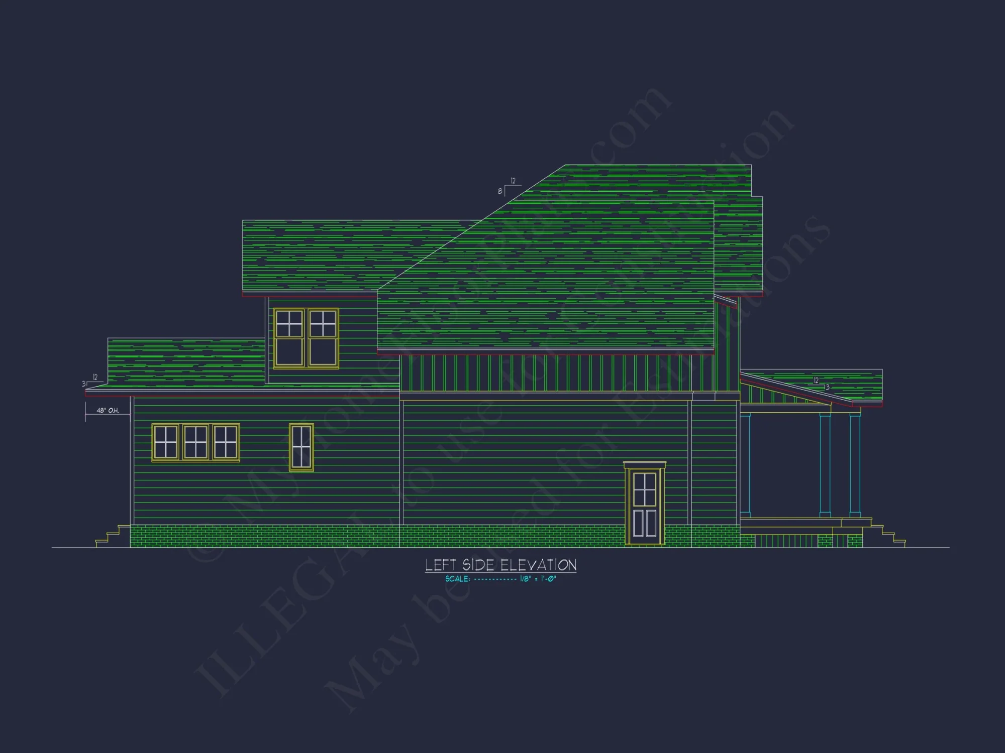 Spacious house Floor Plan with CAD Architecture and Designs