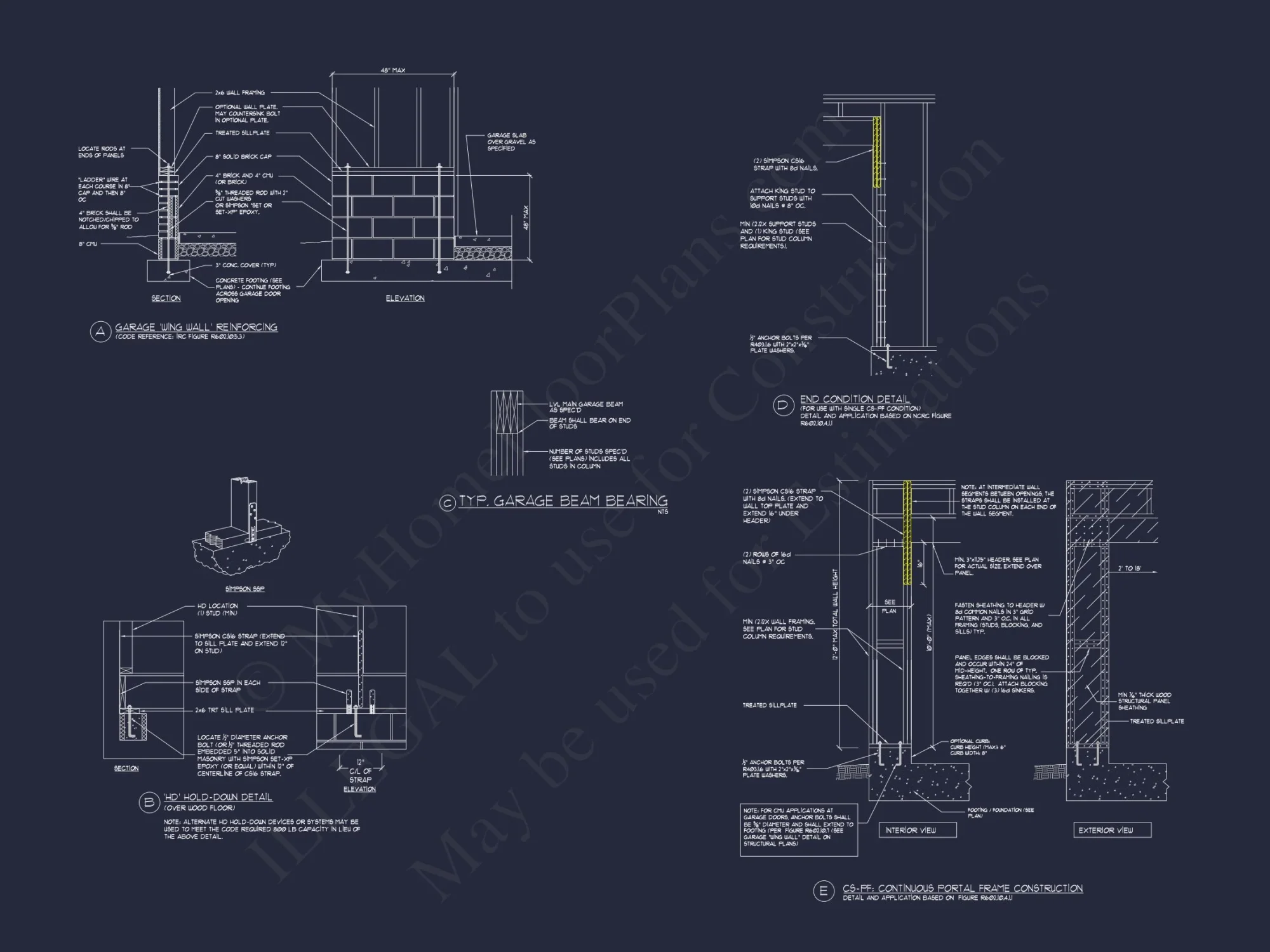 Beautiful Two-Story house Plan with 3 Beds, Garage, and CAD Designs