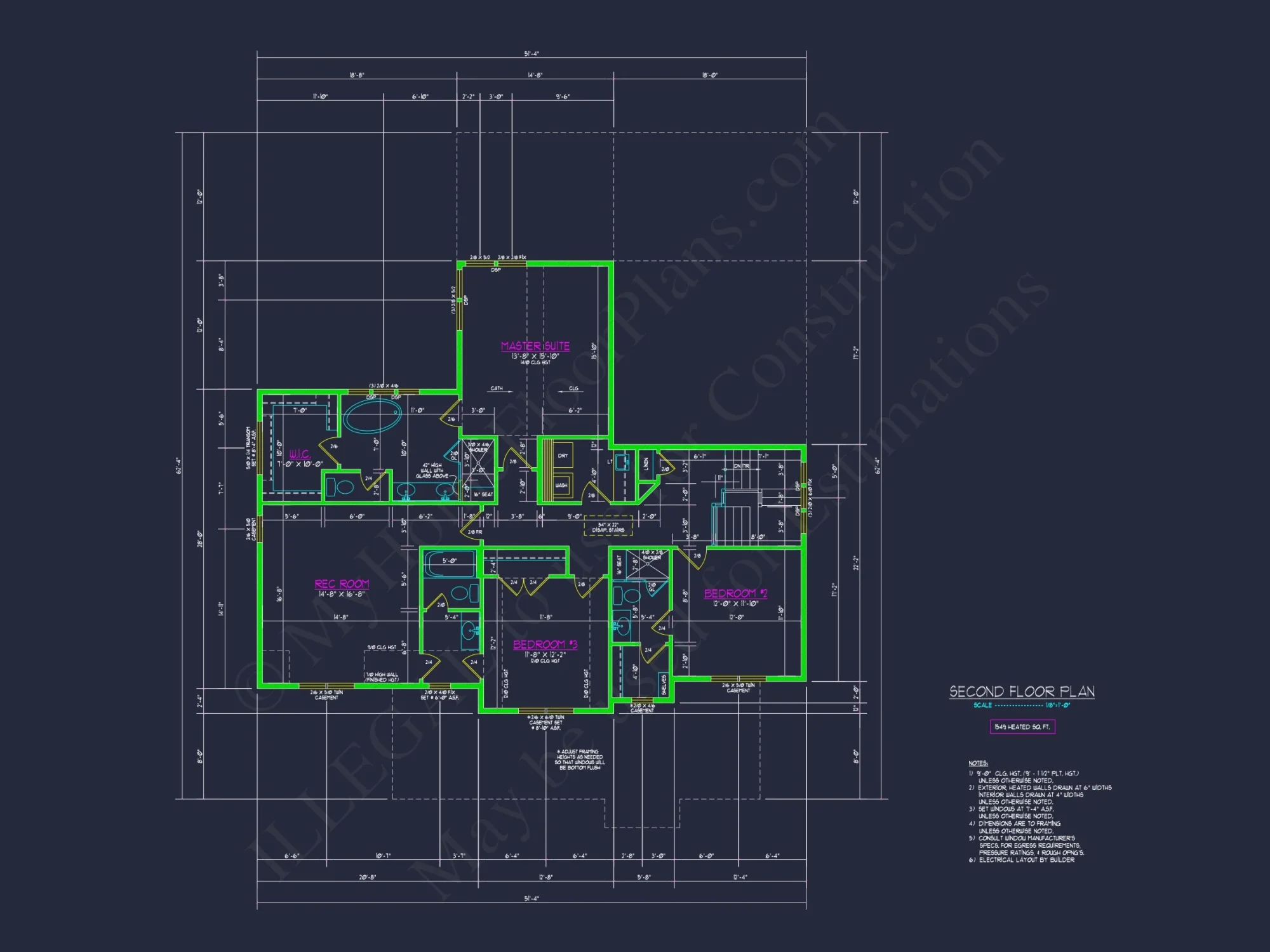 Beautiful Two-Story house Plan with 3 Beds, Garage, and CAD Designs