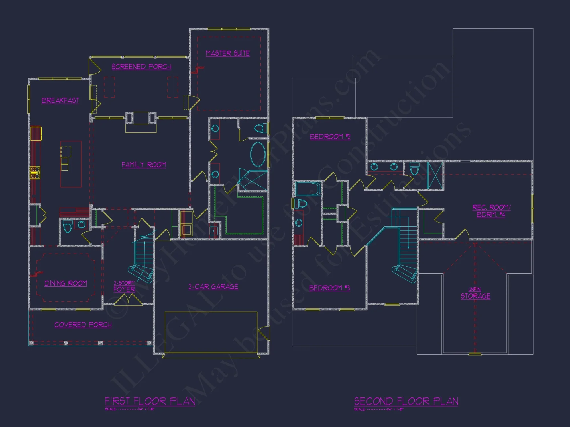 Elegant house Plan with Spacious Floor Plan and Architectural Designs